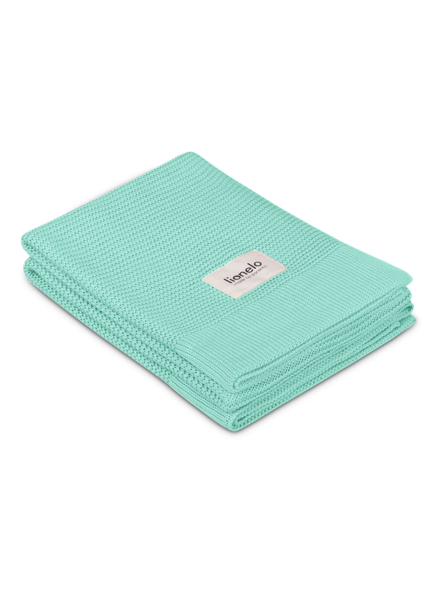 Couverture bébé 100% coton LIONELO - Hypoallergénique - Antibactérien - 100 × 75 cm - Vert