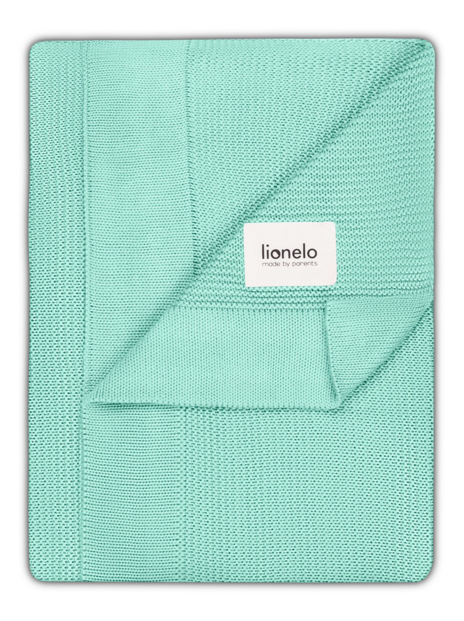 Couverture bébé 100% coton LIONELO - Hypoallergénique - Antibactérien - 100 × 75 cm - Vert