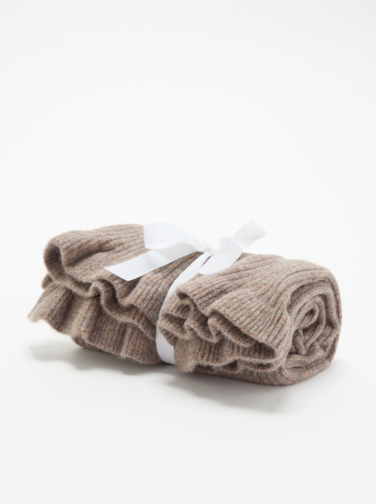 Couverture en tricot - Beige