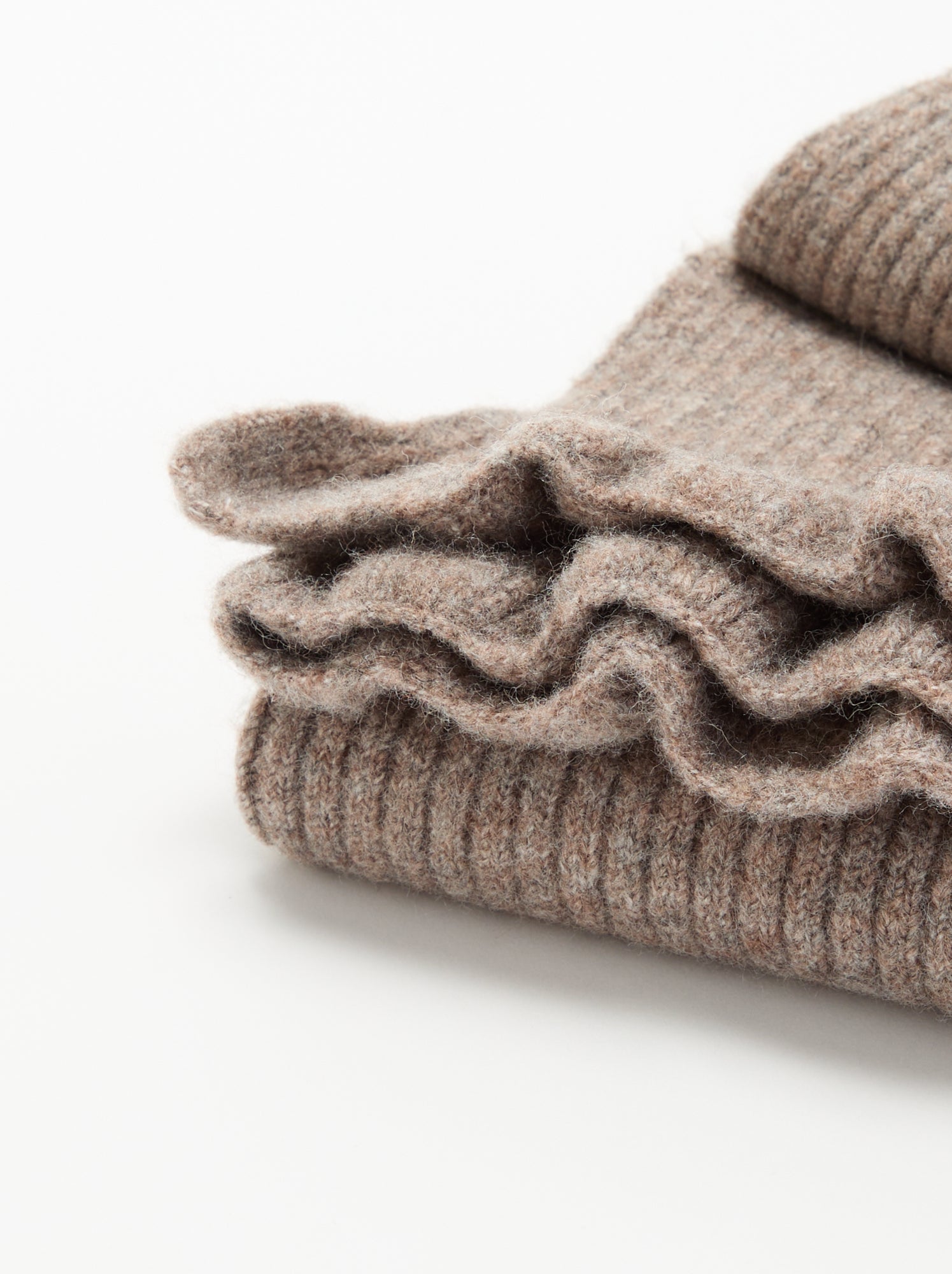 Couverture en tricot - Beige