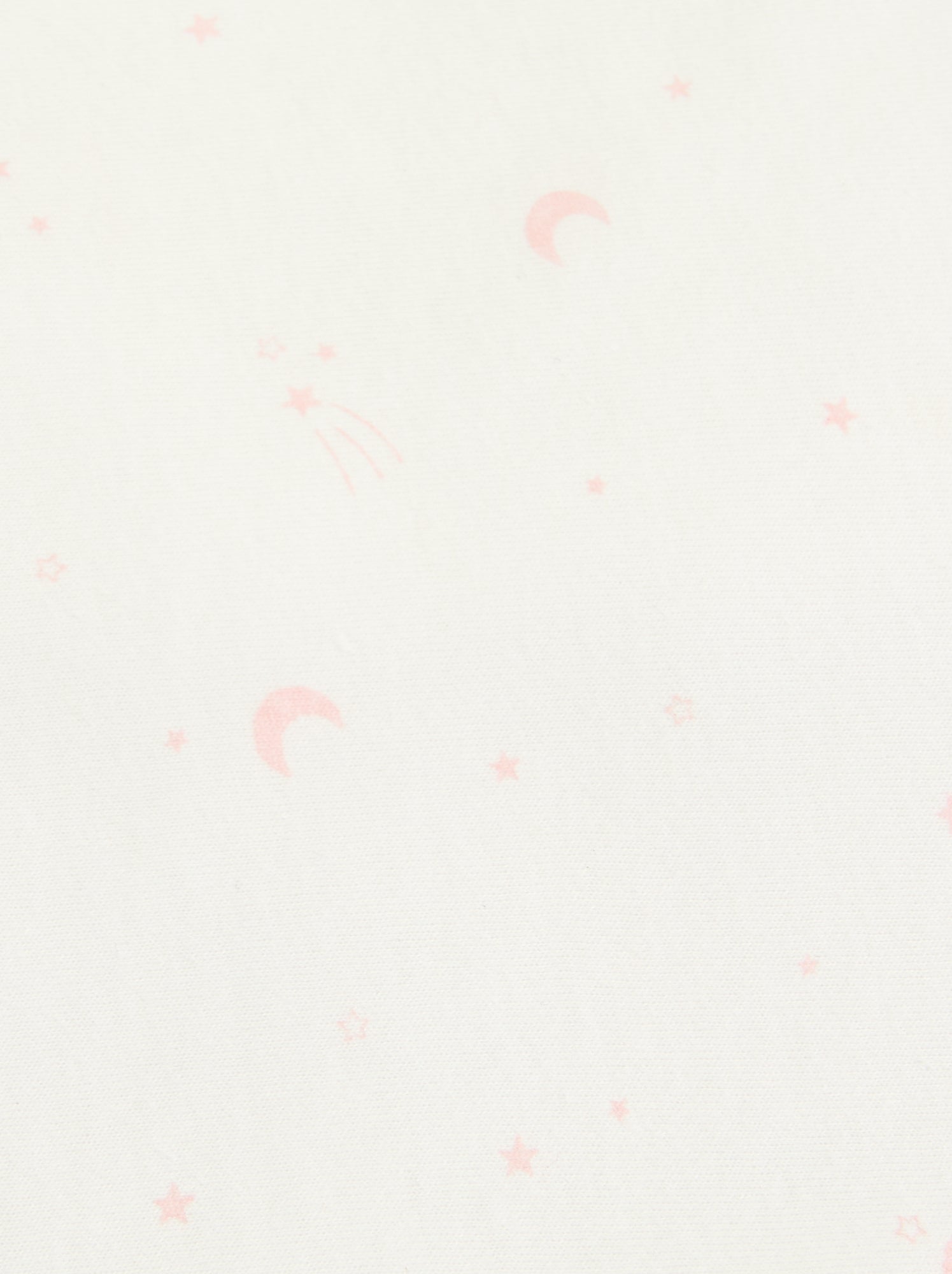 Couverture imprimée  en coton jersey et polaire - Rose