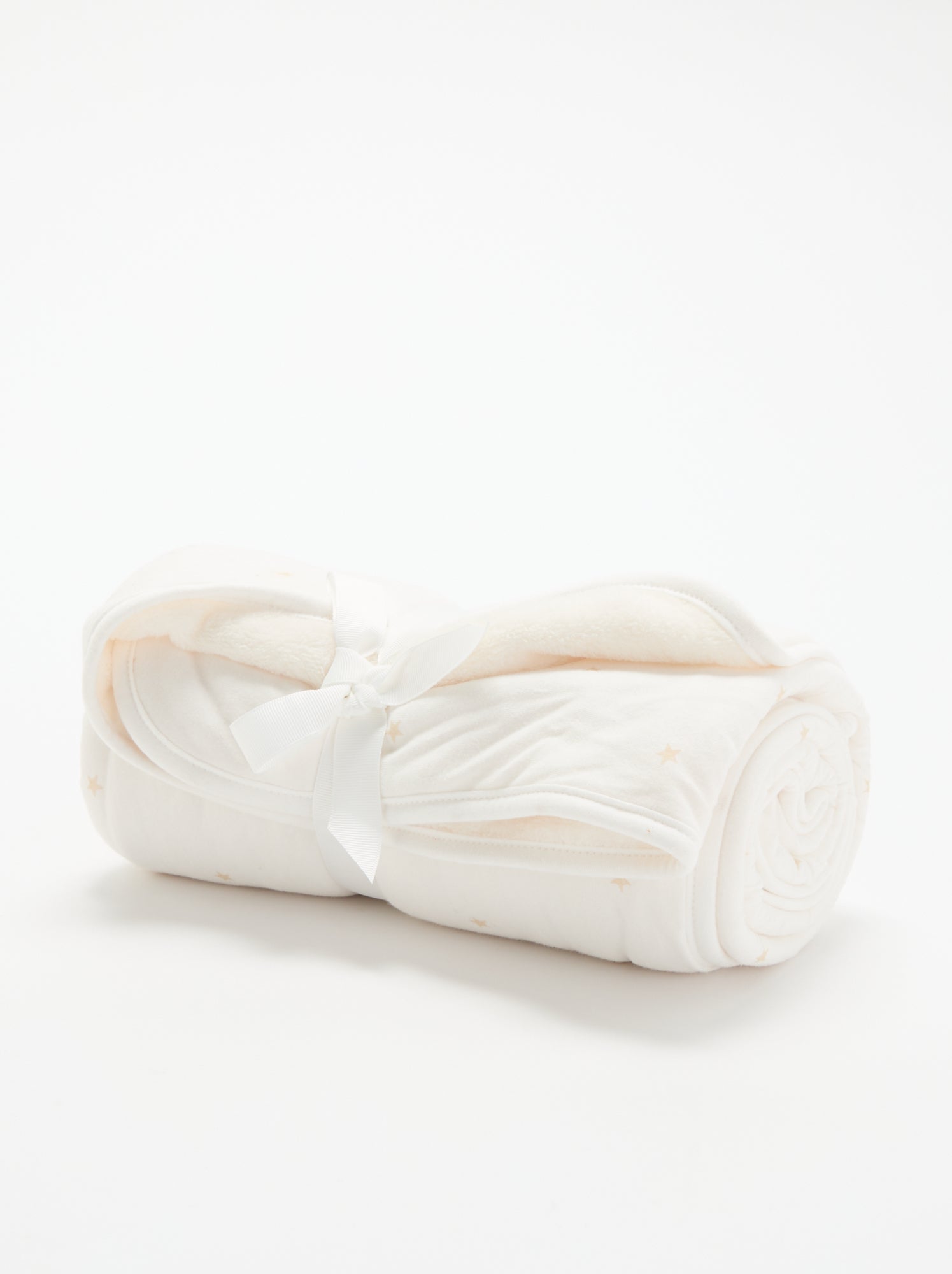 Couverture imprimée en polaire - Blanc