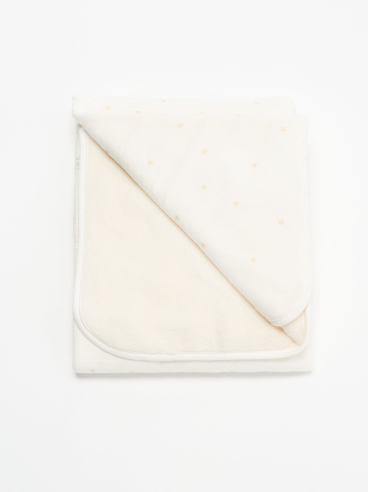 Couverture imprimée en polaire - Blanc