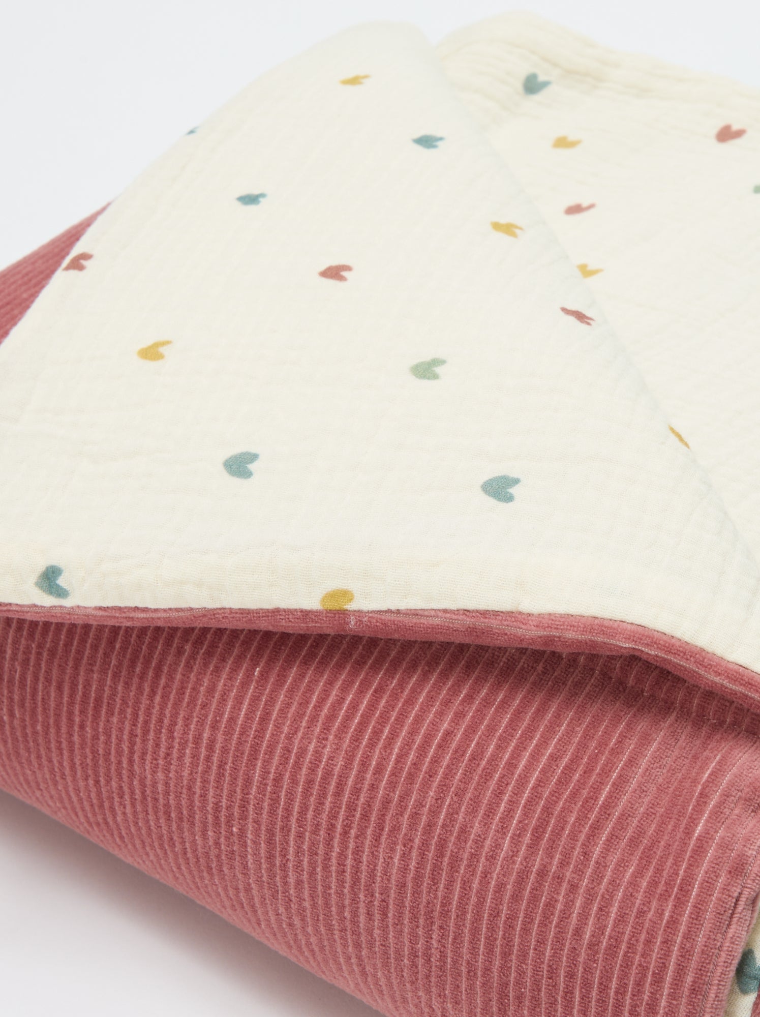 Couverture réversible 110 x 150 cm - Beige
