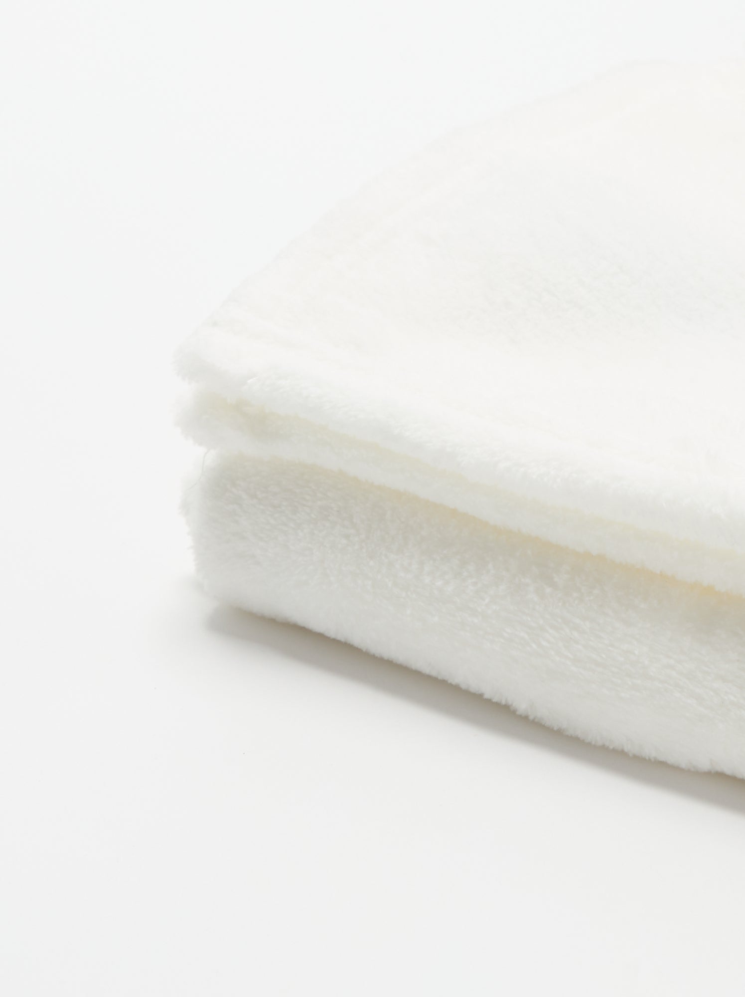 Couverture unie en polaire - Blanc