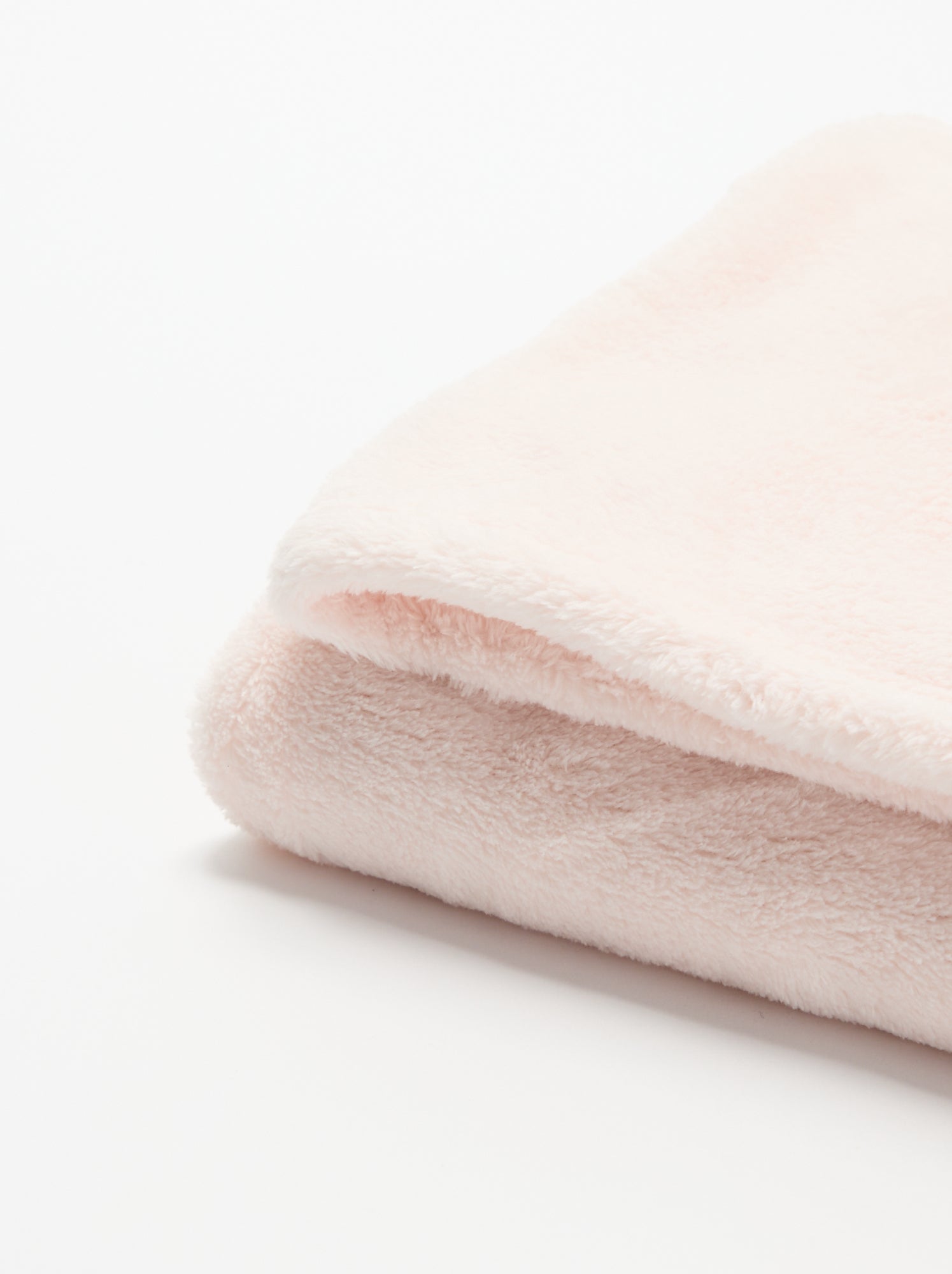 Couverture unie en polaire - Rose