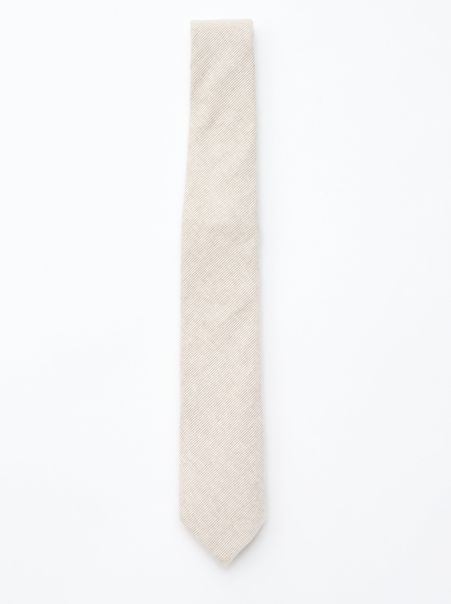 Cravate en lin mélangé - Beige