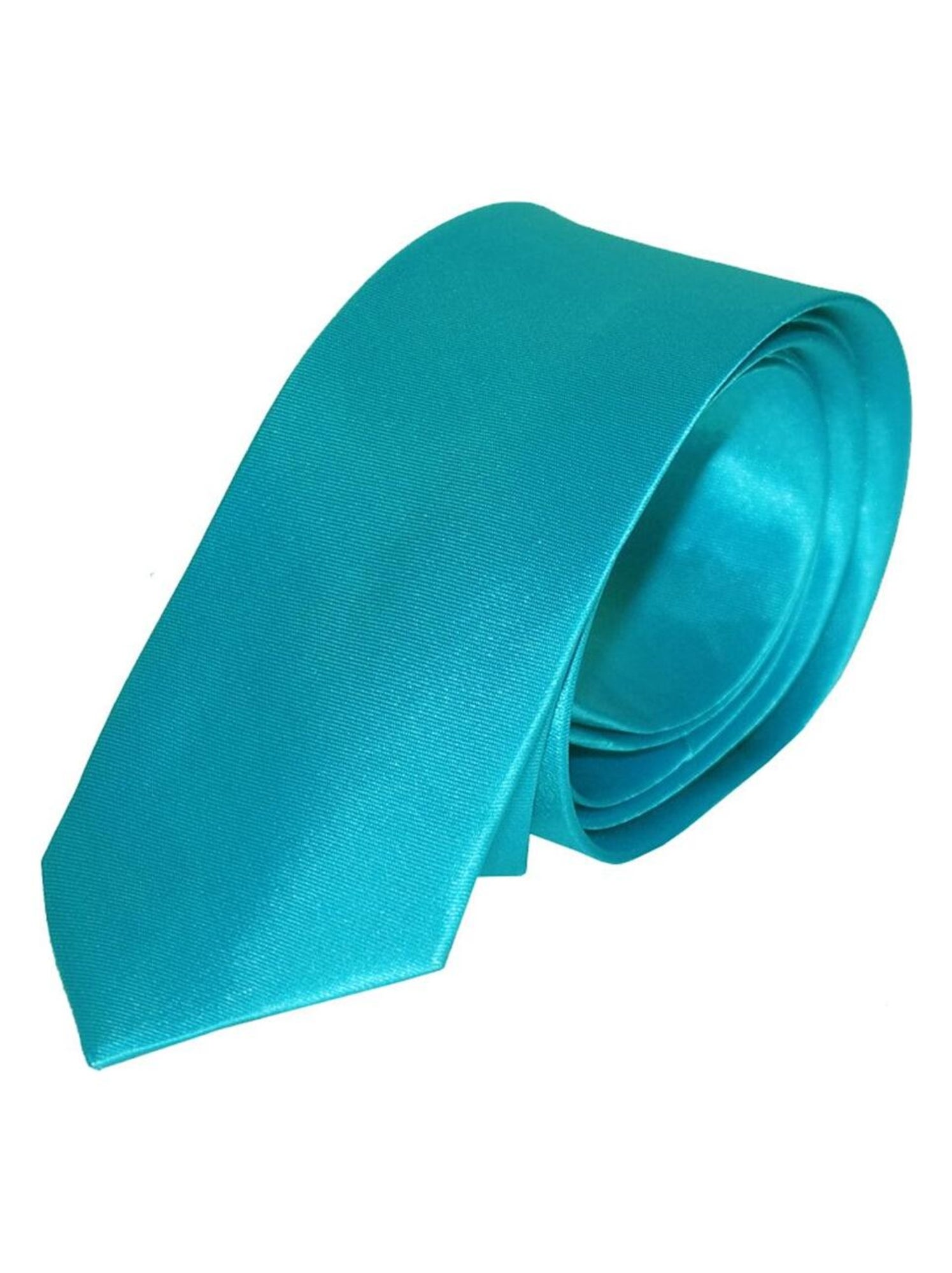 Cravate Fine TAORMINA - Bleu turquoise