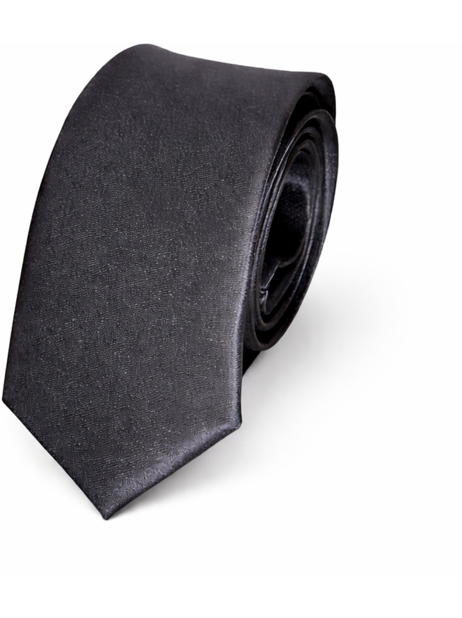 Cravate Fine TAORMINA - gris anthracite