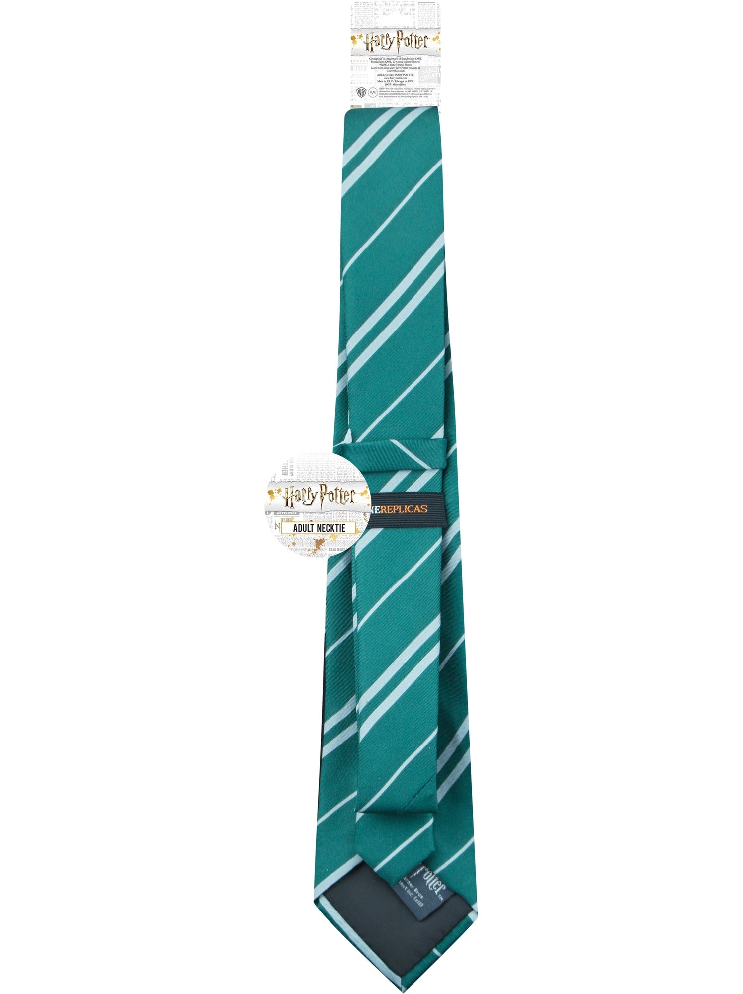 Cravate Serpentard Adultes - Harry Potter - Vert