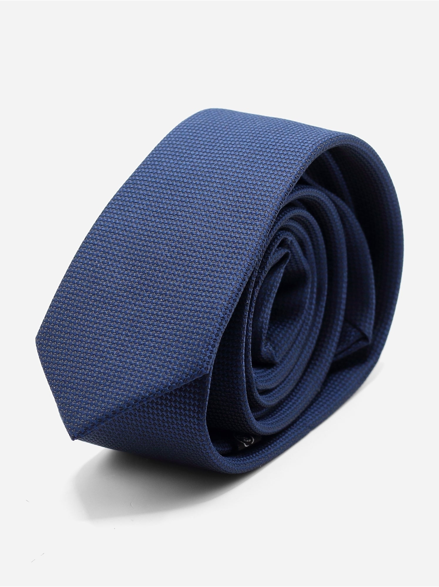 Cravate texturée - Bleu foncé