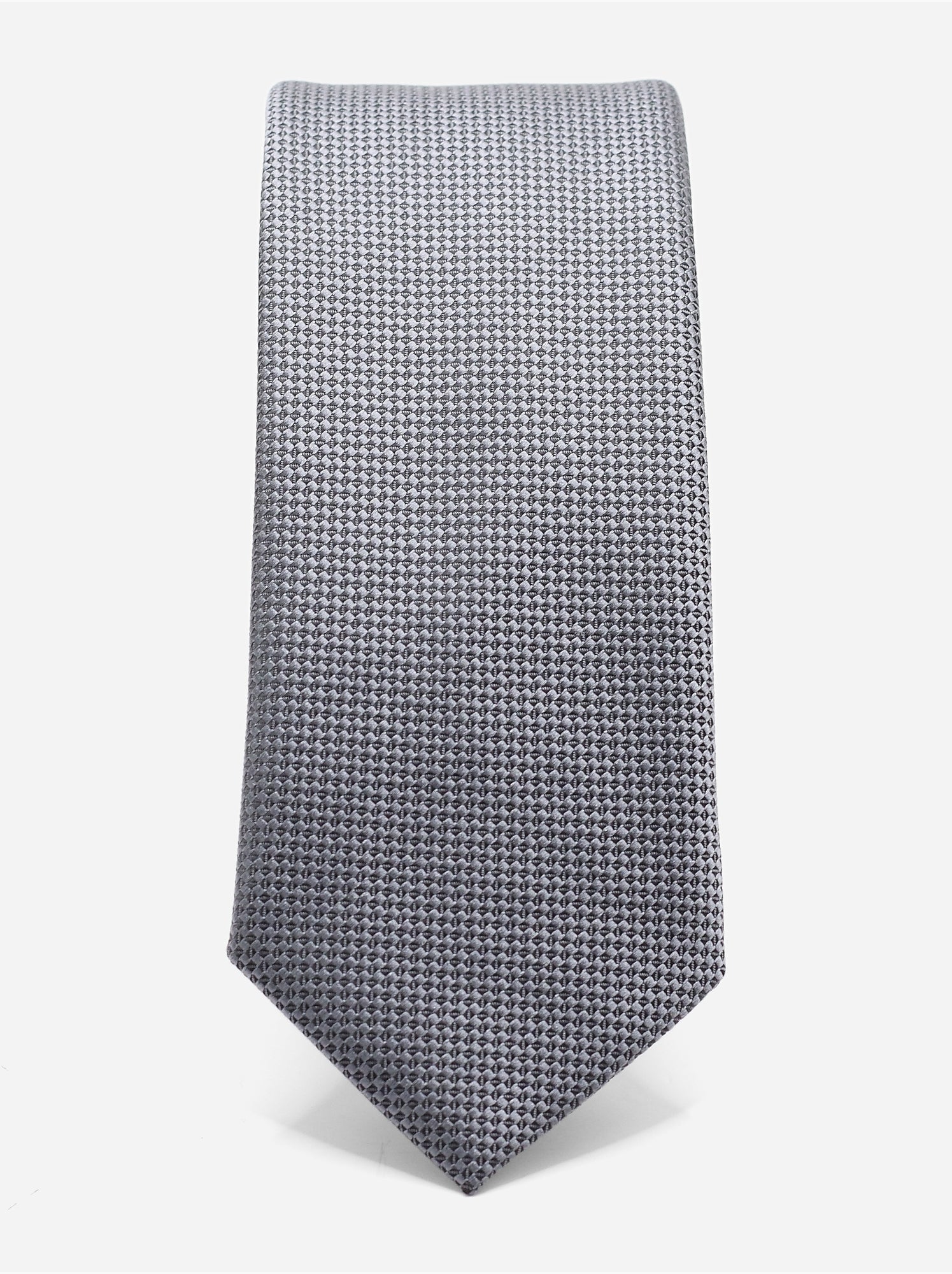 Cravate texturée - Gris foncé