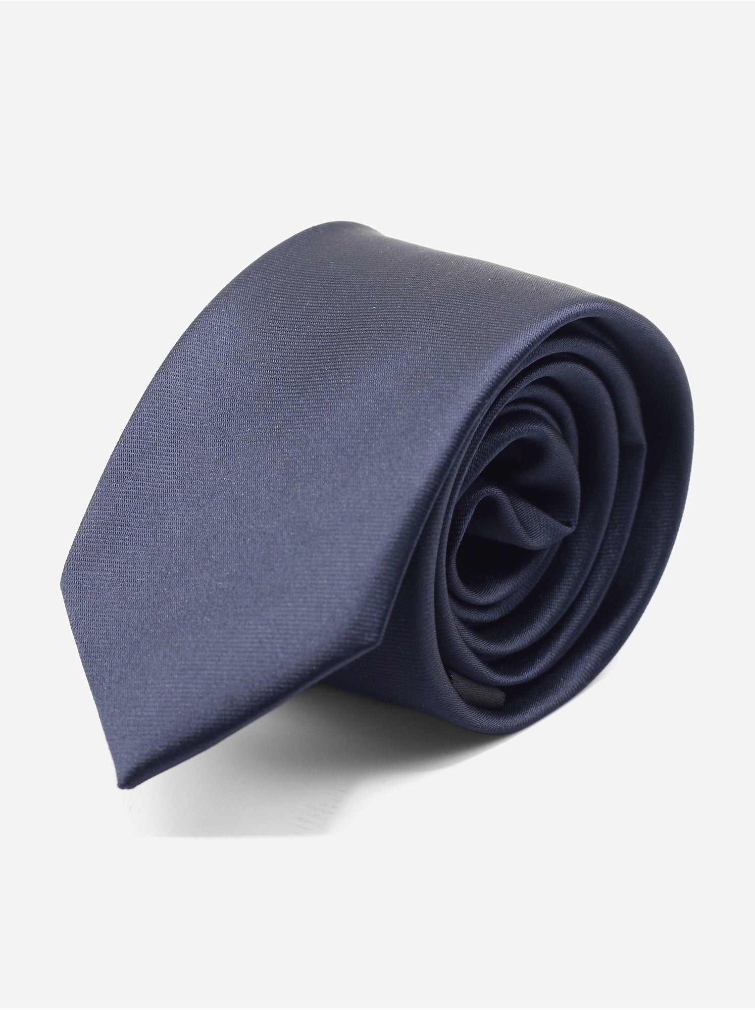 Cravate uni - Yves Enzo - Bleu foncé