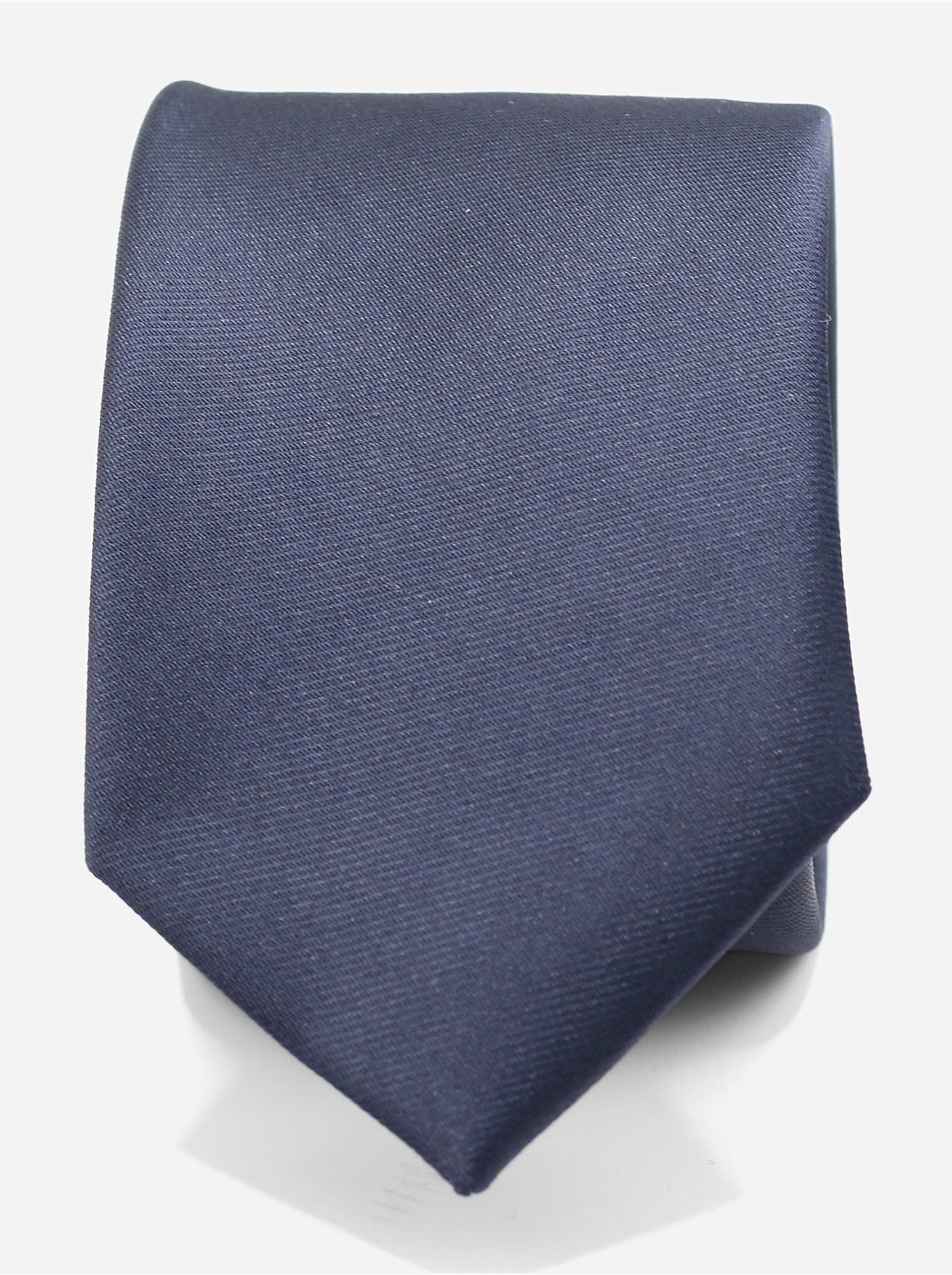 Cravate uni - Yves Enzo - Bleu foncé