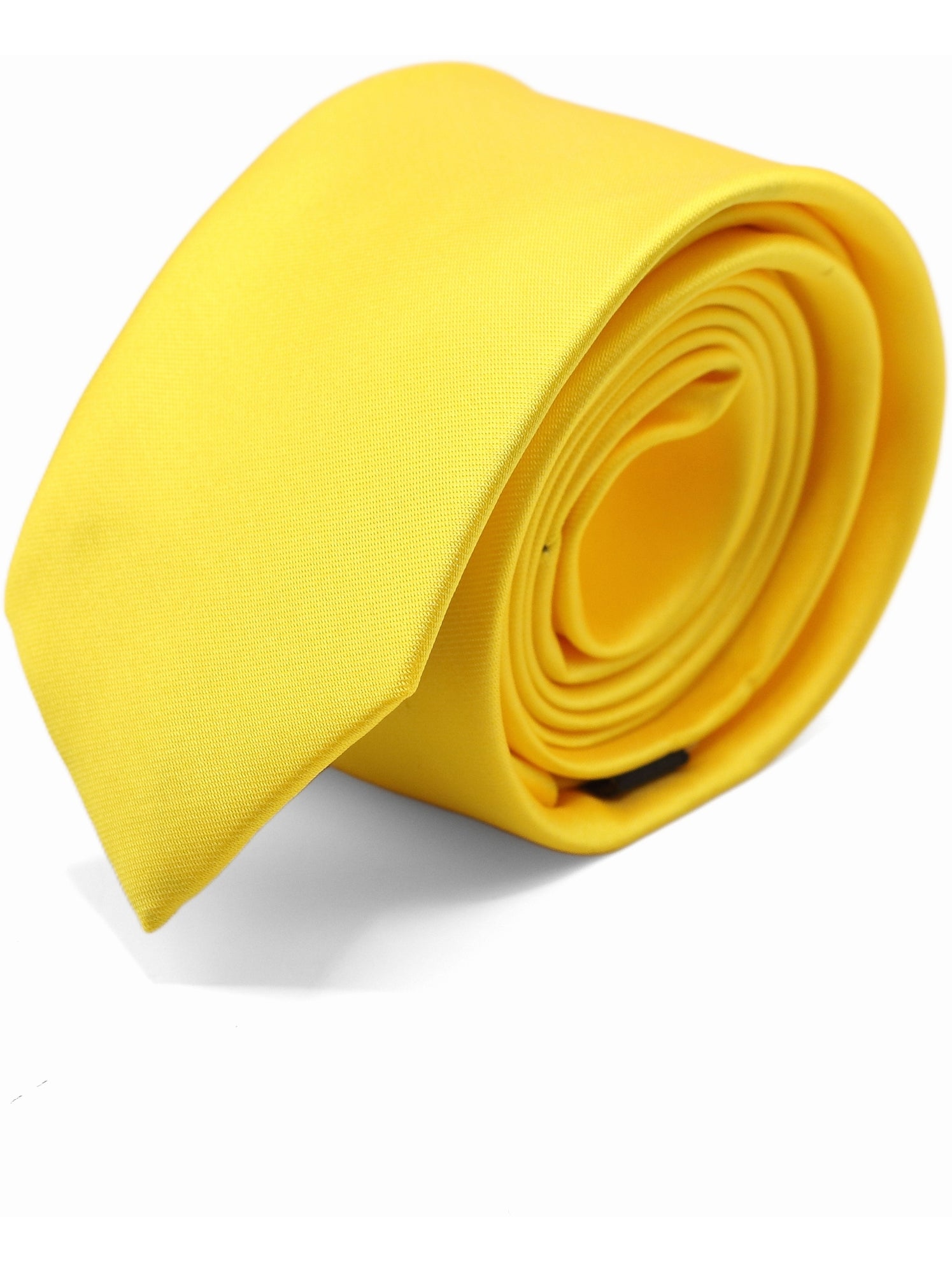 Cravate uni - Yves Enzo - Jaune