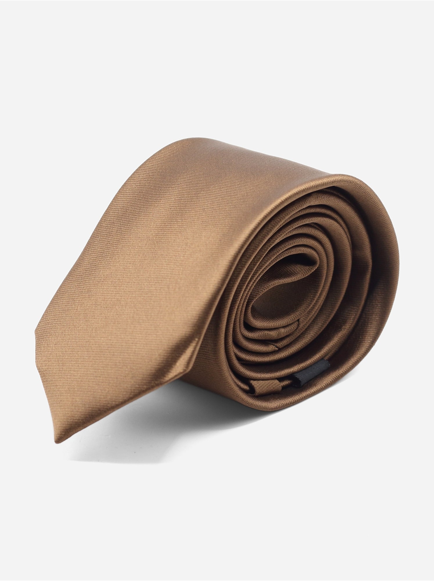 Cravate uni - Yves Enzo - Marron