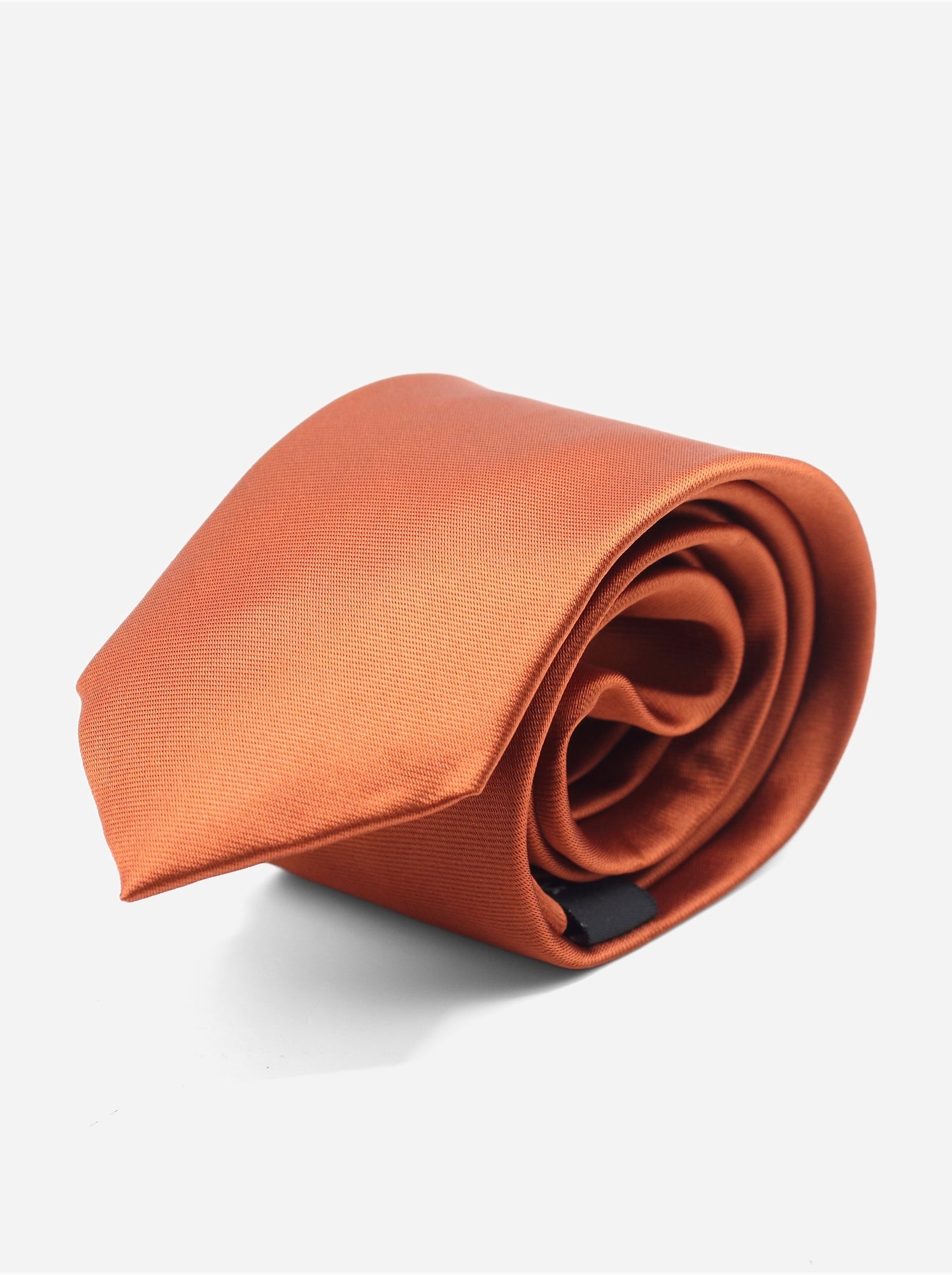 Cravate uni - Yves Enzo - Terracotta