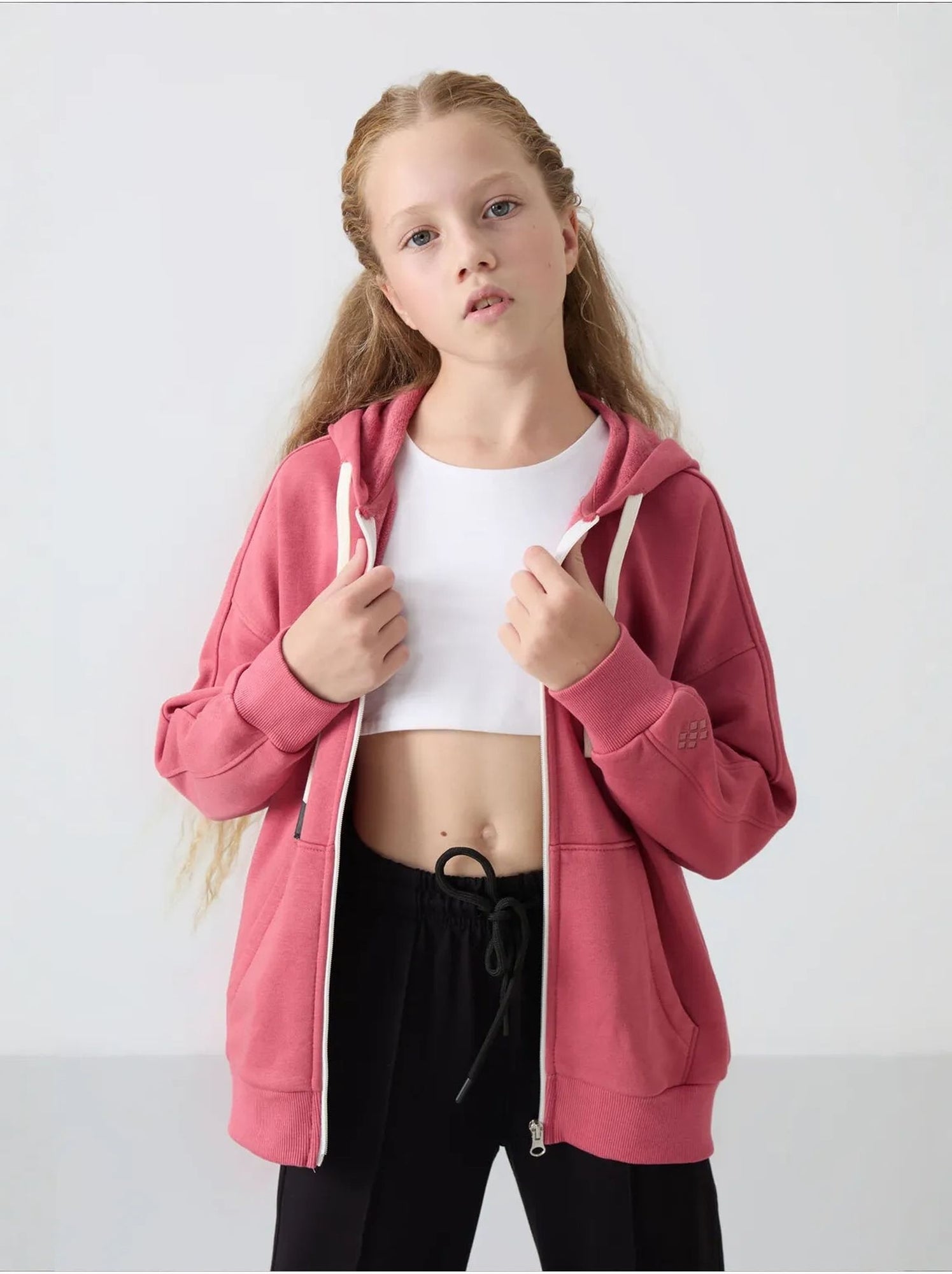 Sweatshirt unisexe jeunesse à capuche zippé tommy - Multicolore