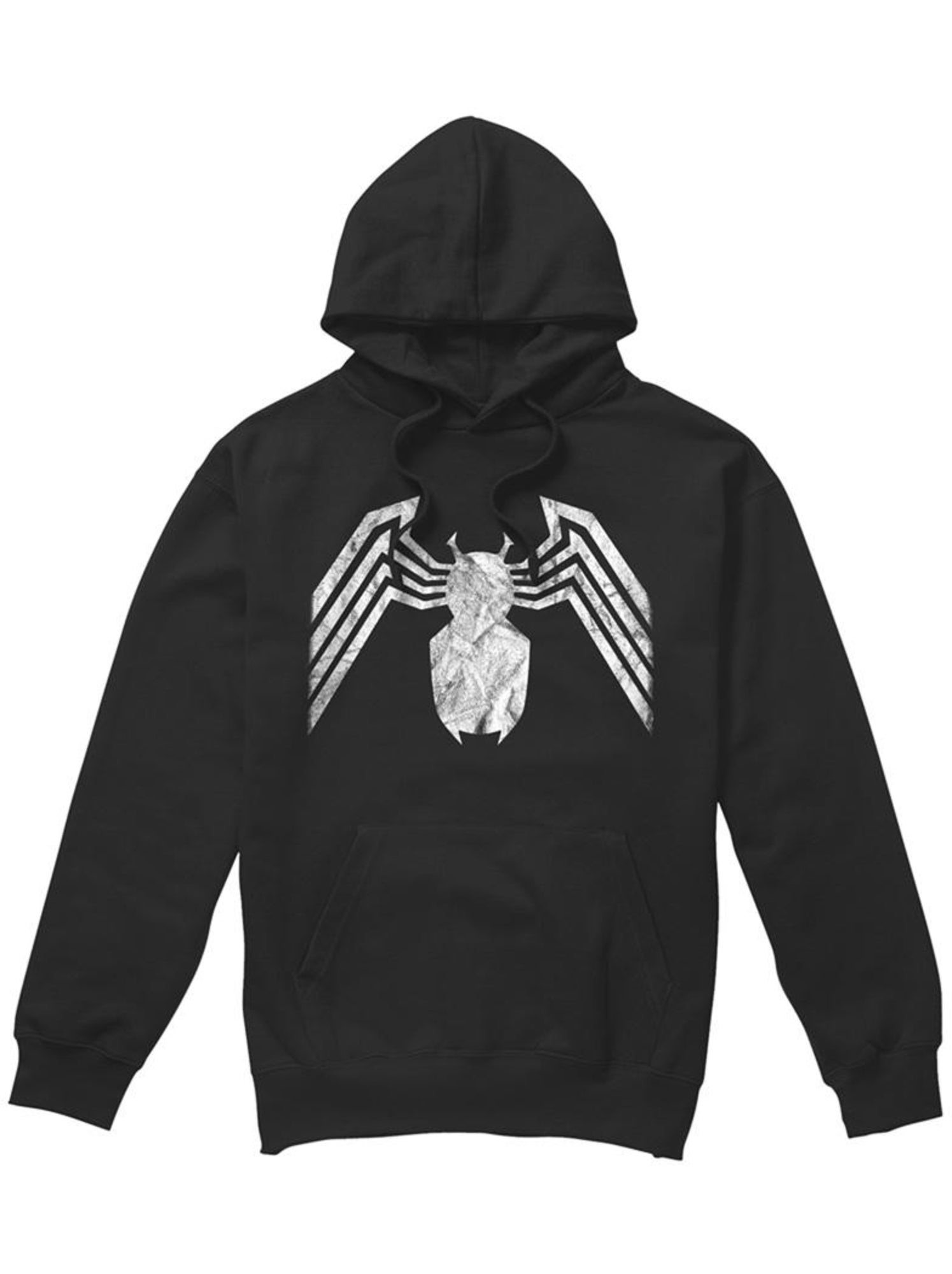 Sweat à capuche motif/style emblème - venin - Noir
