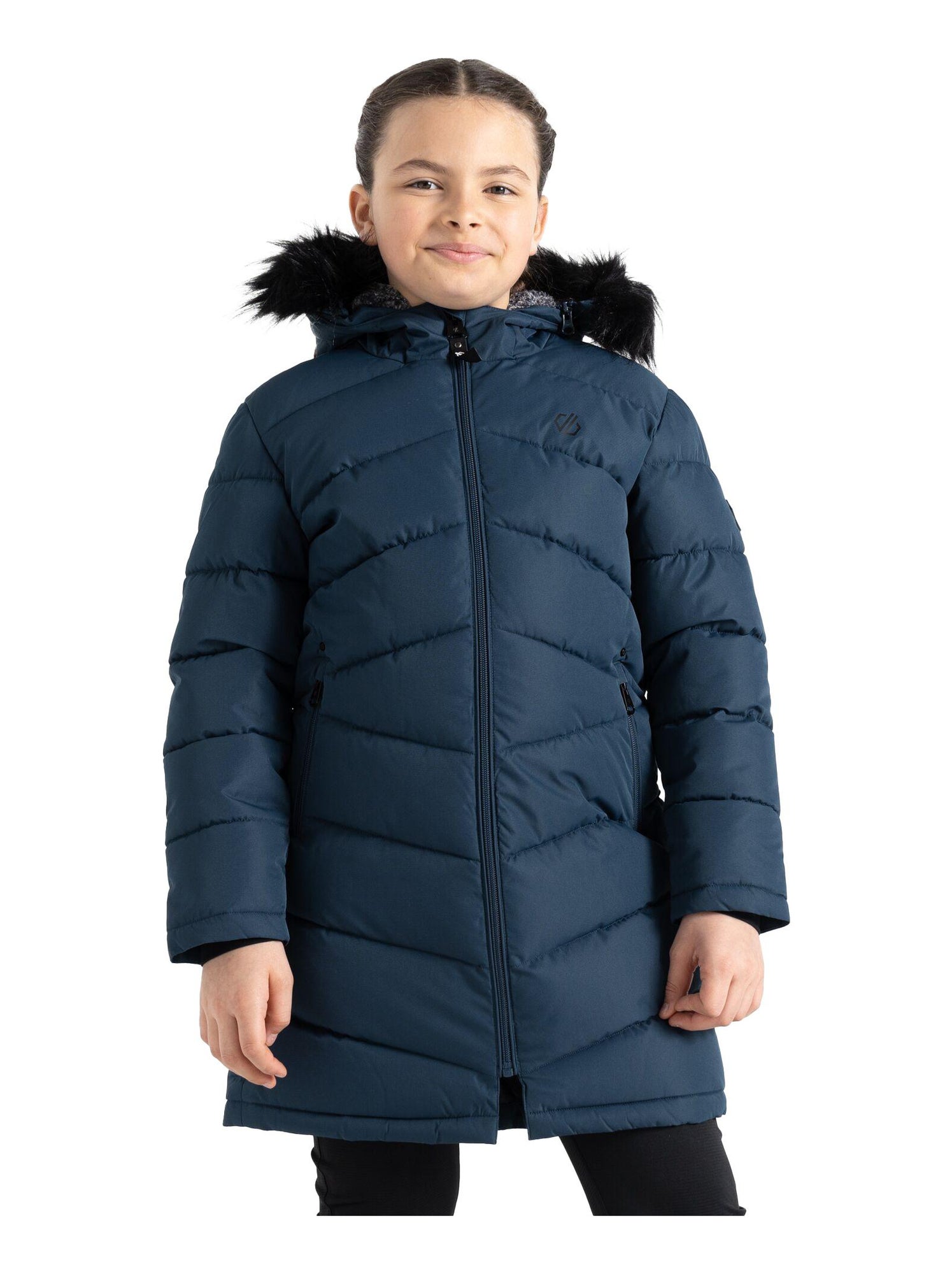 Dare 2B - Parka motif/style matelassé STRIKING - Bleu outremer