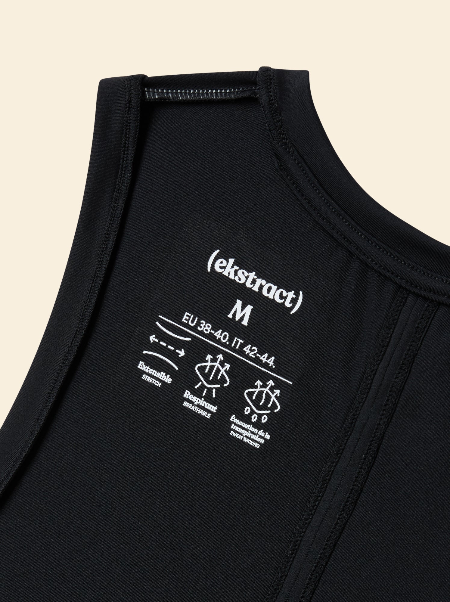 Débardeur à emmanchures oversize - (ekstract) - Noir