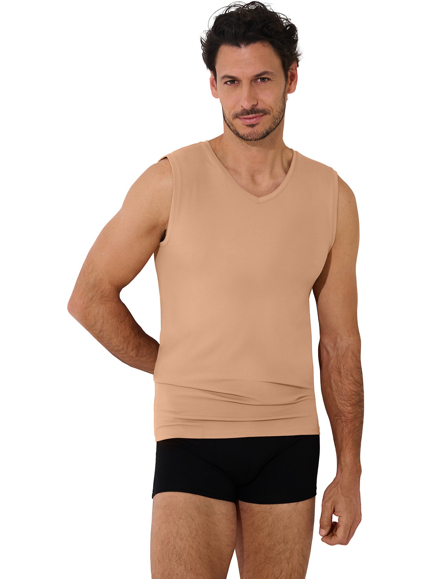 Débardeur col V Odysseus - Beige