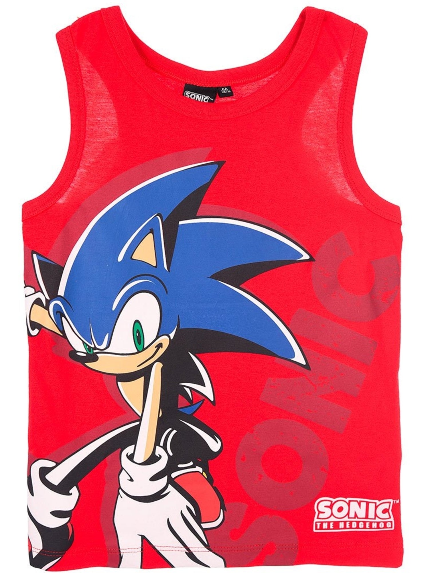 Débardeur sonic| licence officielle - Rouge