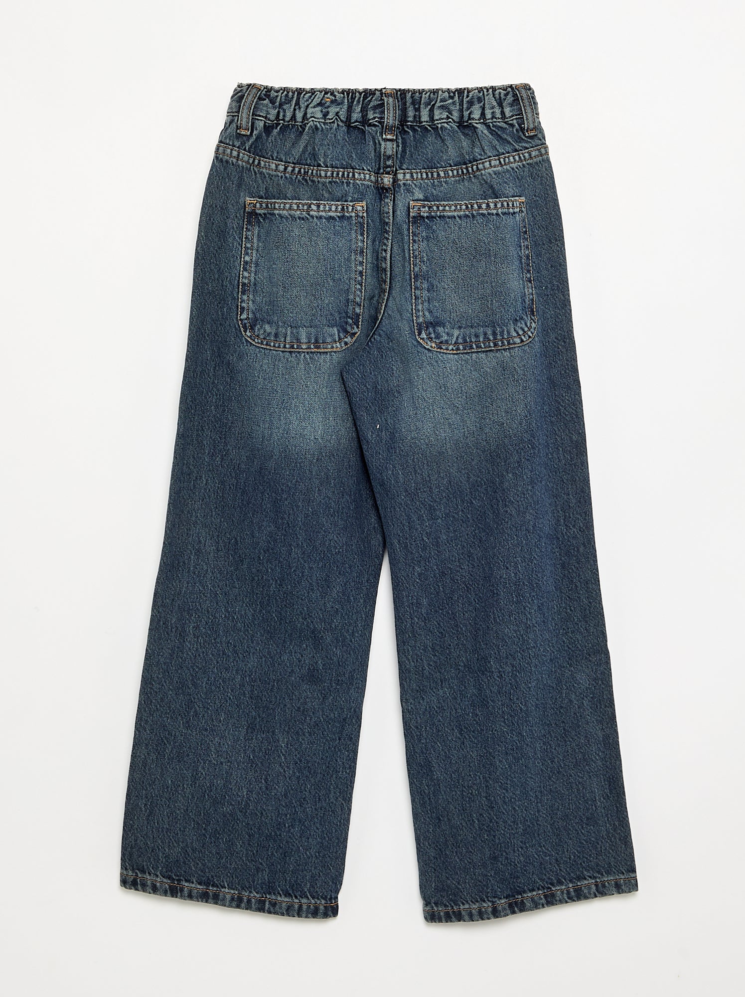 Denim coupe baggy 5 poches - Bleu