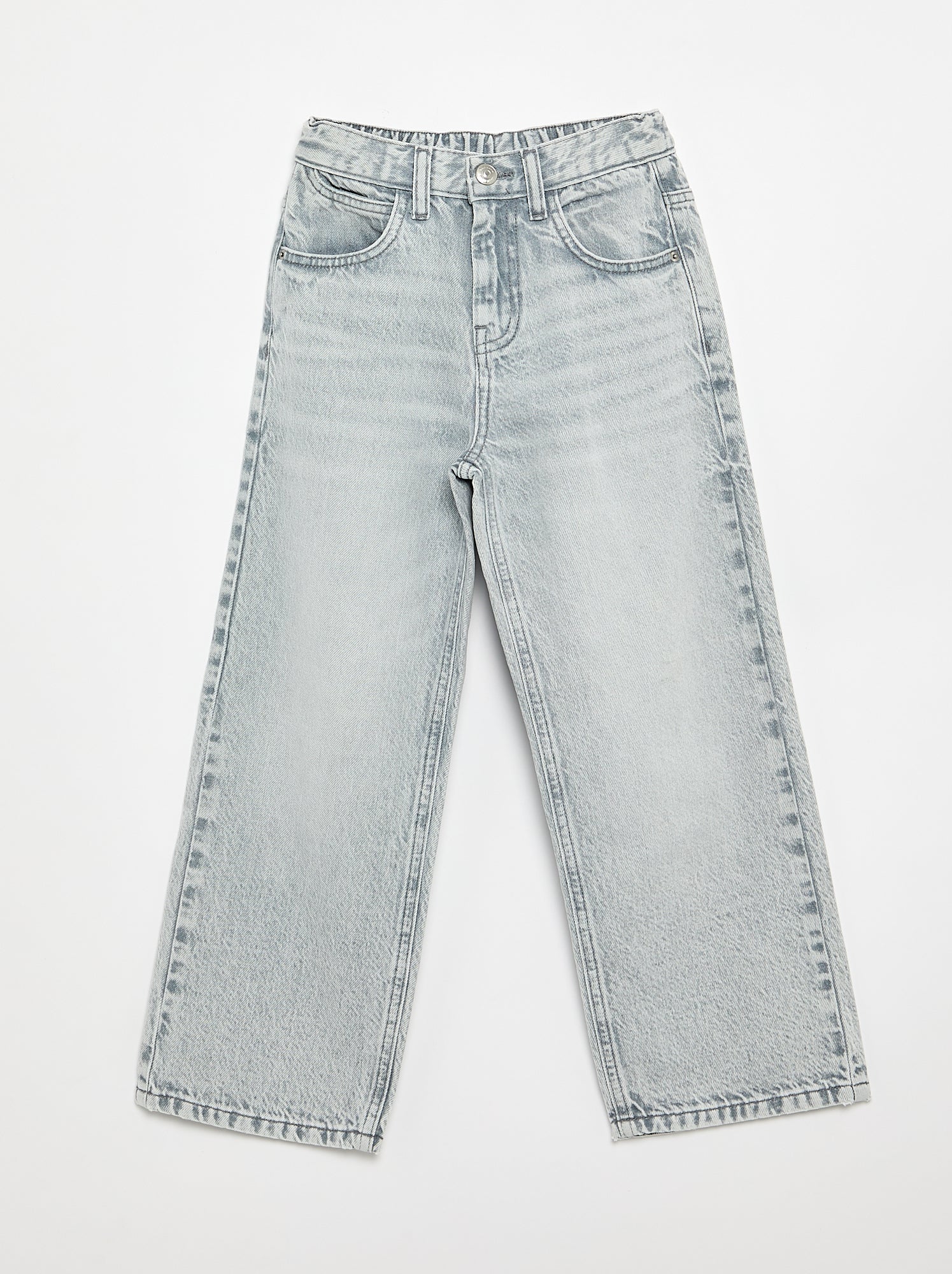 Denim coupe baggy 5 poches - Gris