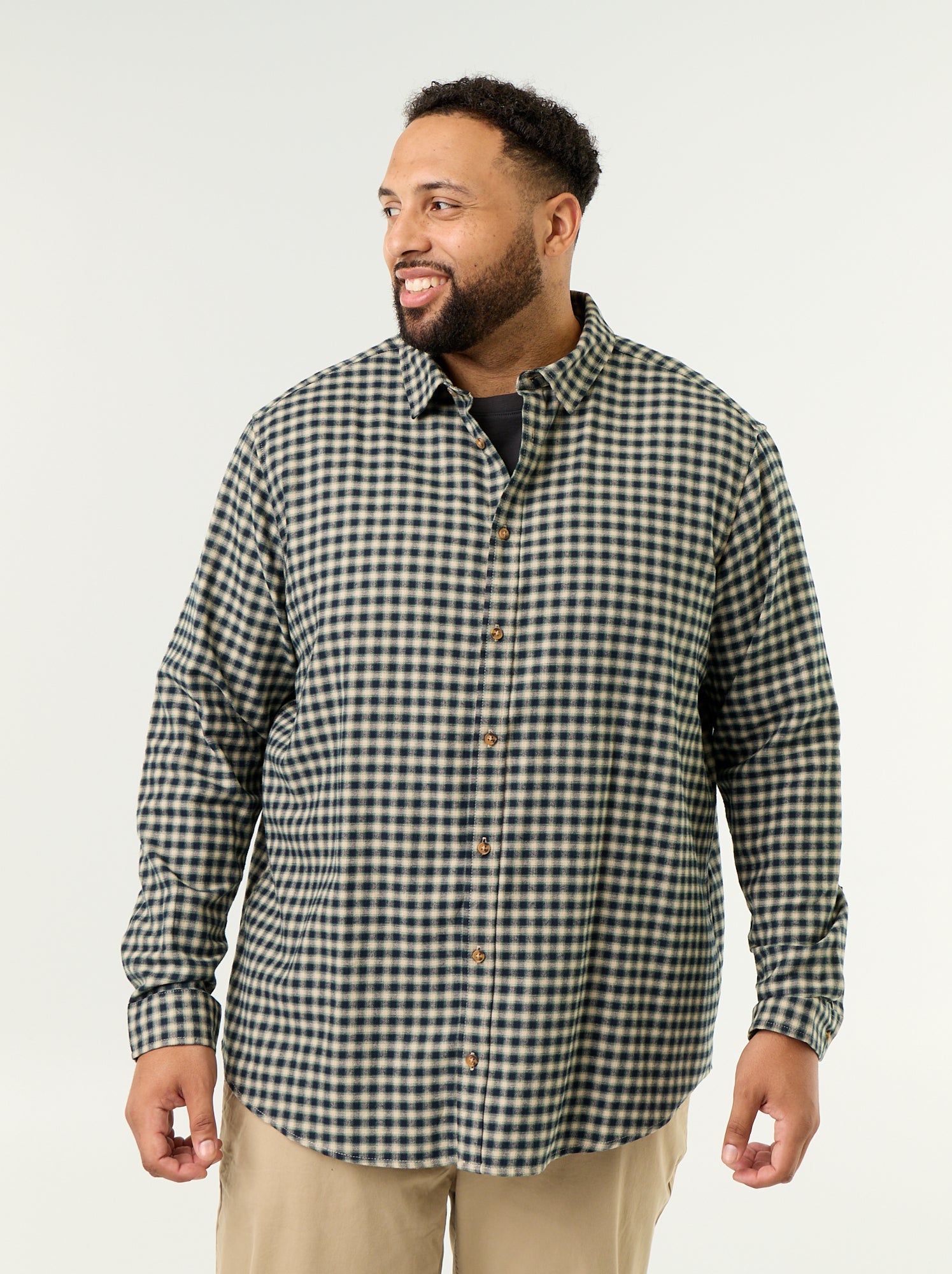 Chemise en flanelle à motif - Vert (GAX04_4)