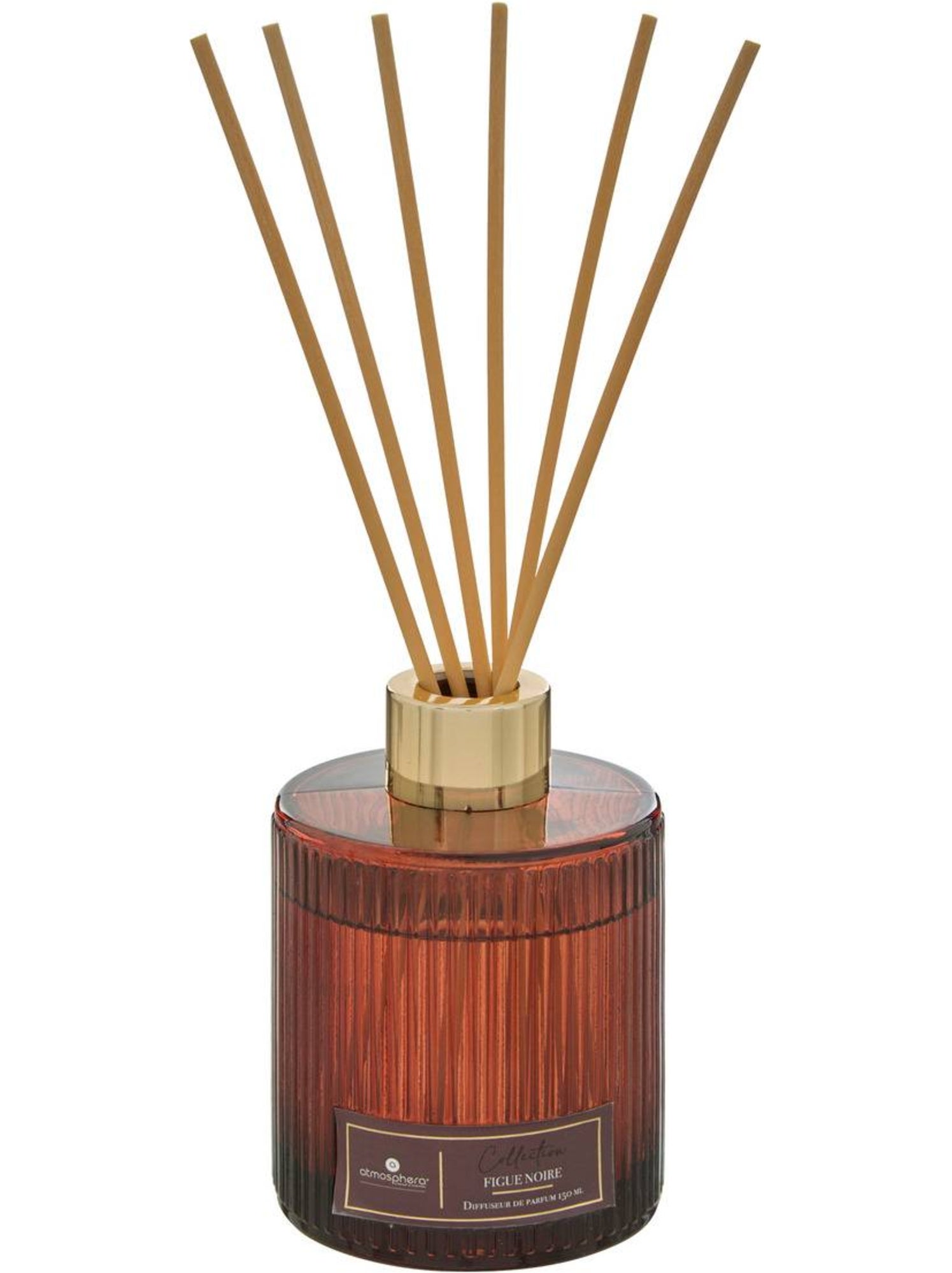 Diffuseur de parfum cylindrique à 6 bâtonnets albie - Rouge foncé
