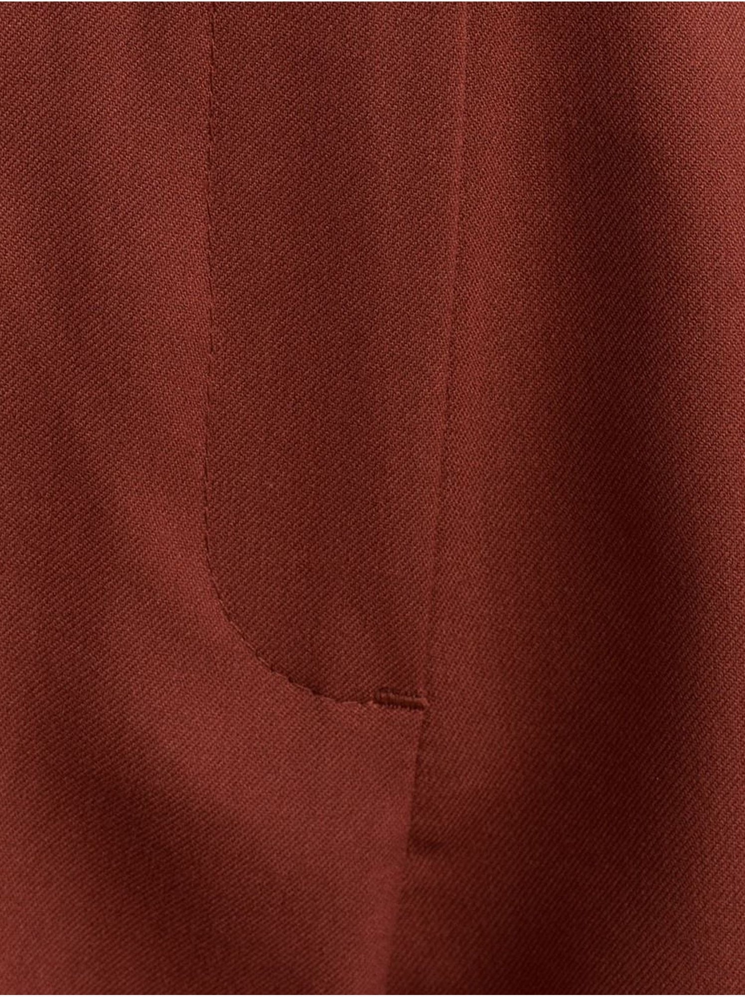 Dilvin short tailleur taille haute avec ceinture - Terracotta