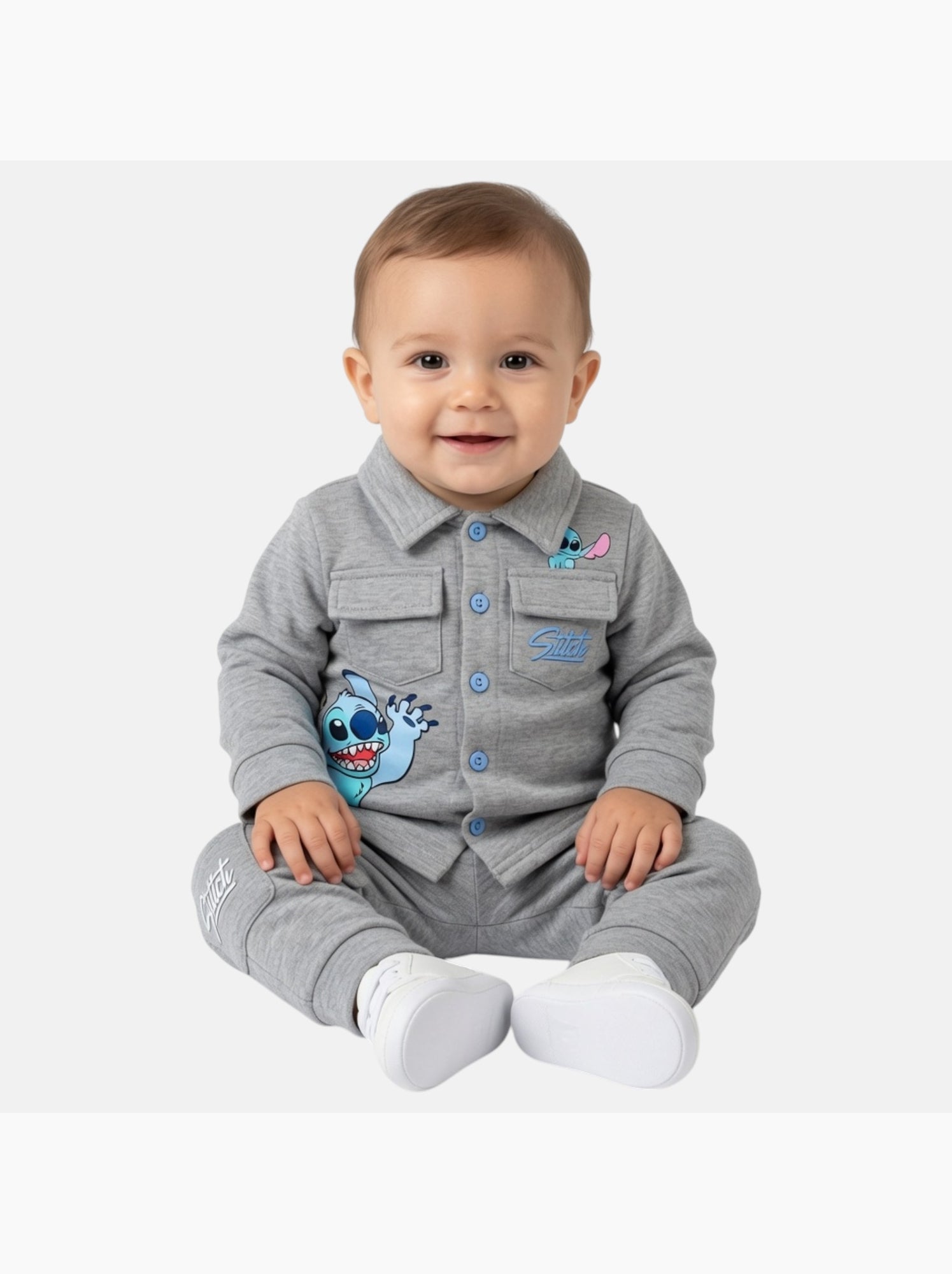 Disney - Ensemble de jogging, veste et pantalon garçon - Gris