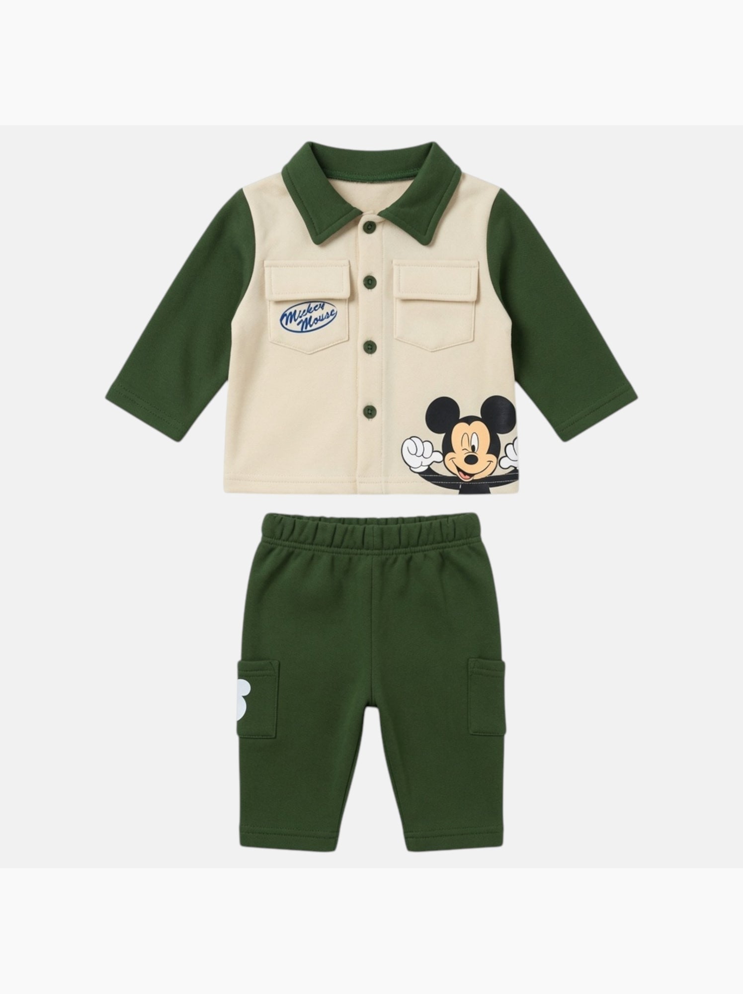 Disney - Ensemble de jogging, veste et pantalon garçon - Kaki