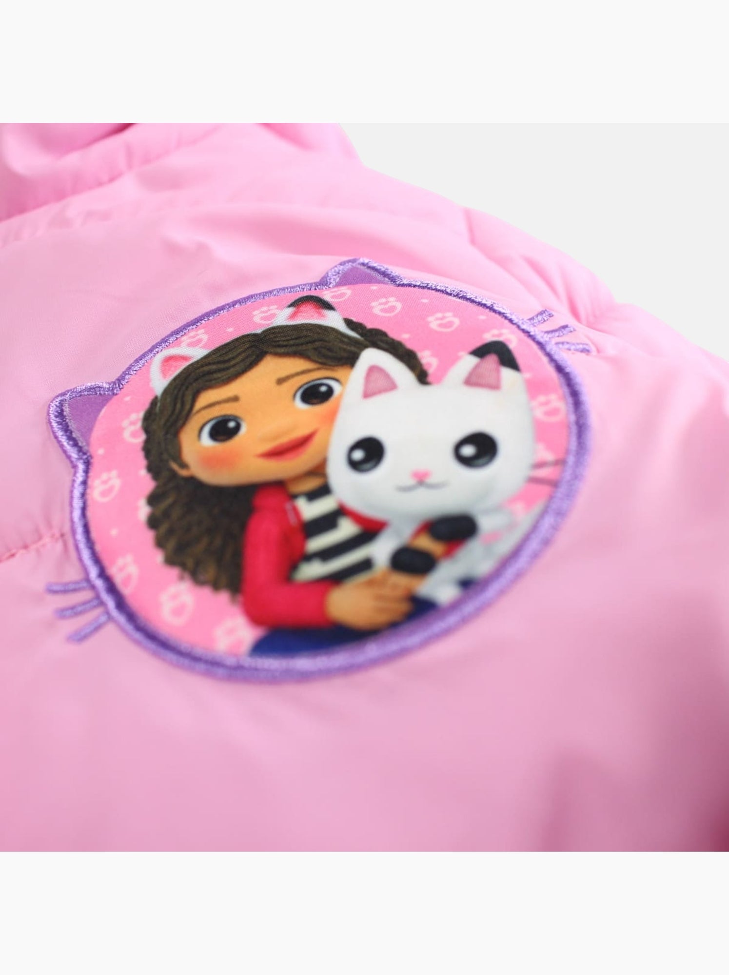 Disney - Veste doudoune fille imprimée avec capuche - Rose