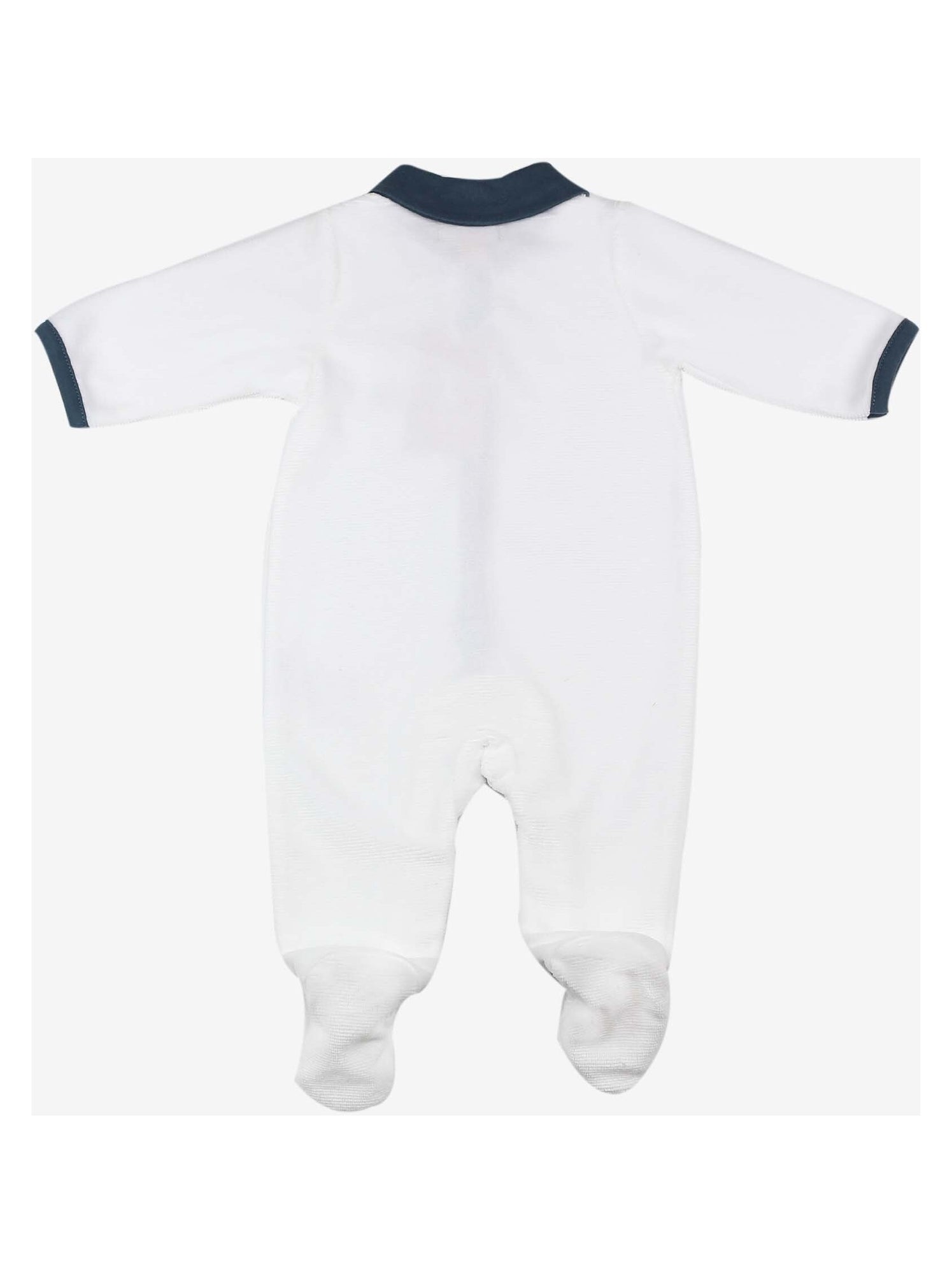 Pyjama en velours blanc Sophie la girafe (3 mois) - Bleu