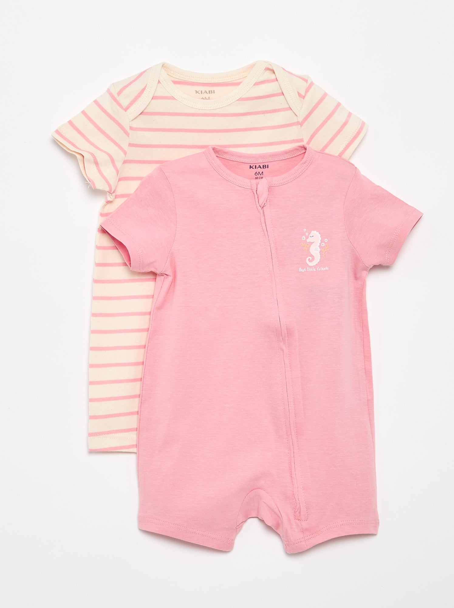 Dors-bien en coton - Rose