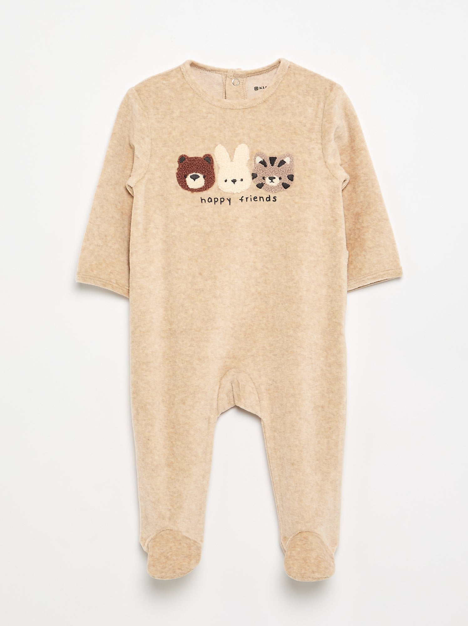 Dors bien en velours - Beige (FXT33_30)