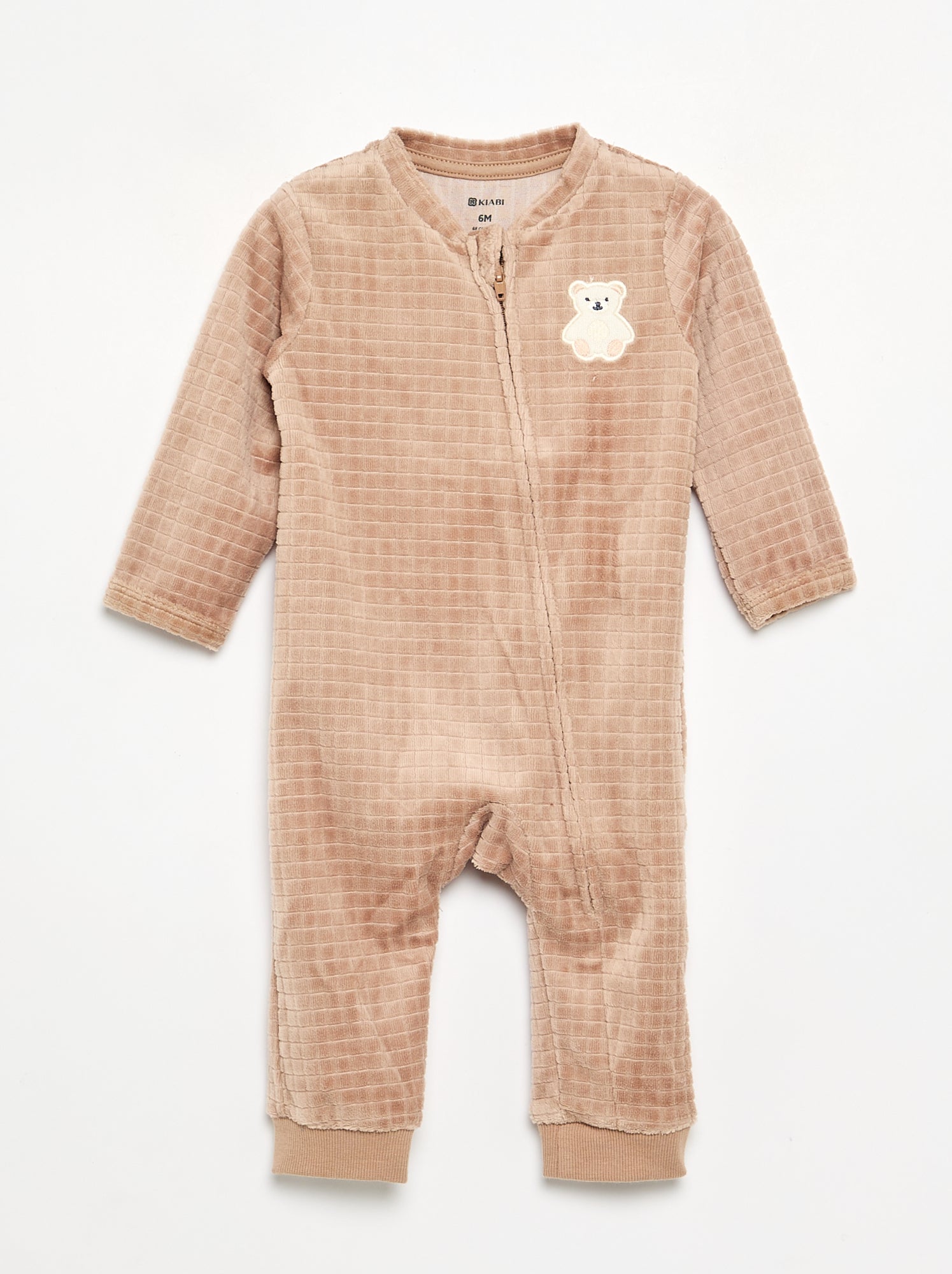 Dors-bien en velours - Beige (GEX79_11)