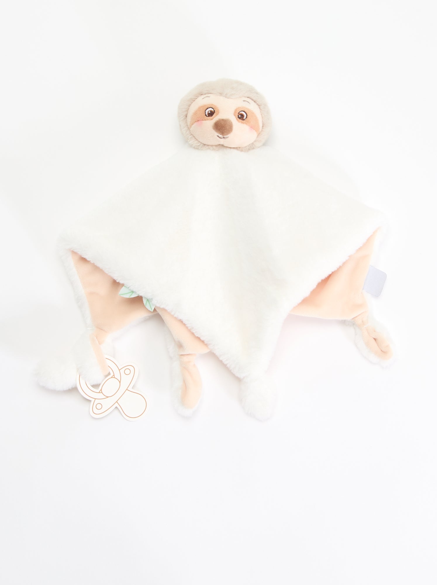 Doudou mouchoir paresseux - Blanc