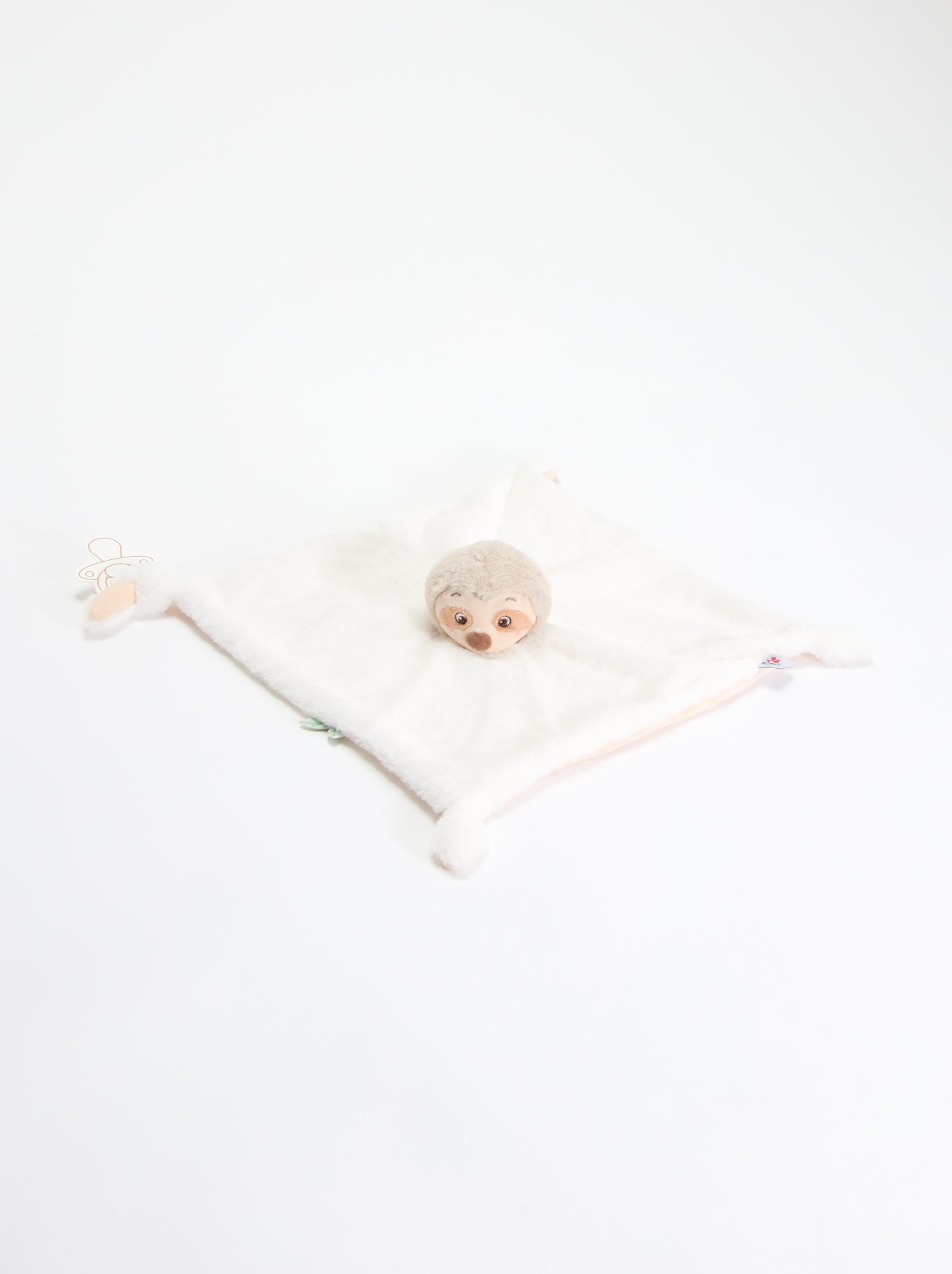 Doudou mouchoir paresseux - Blanc