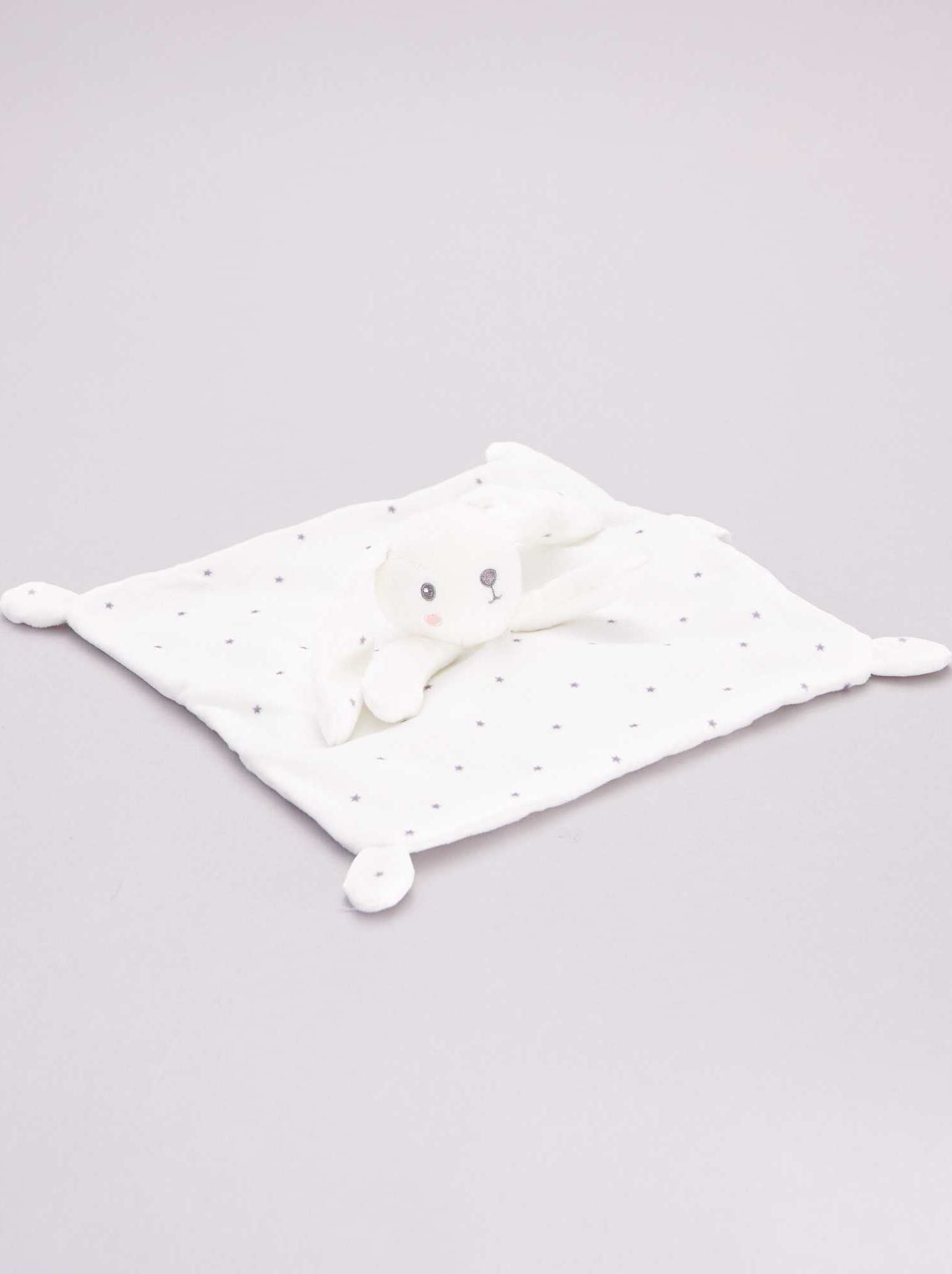 Doudou velours - blanc