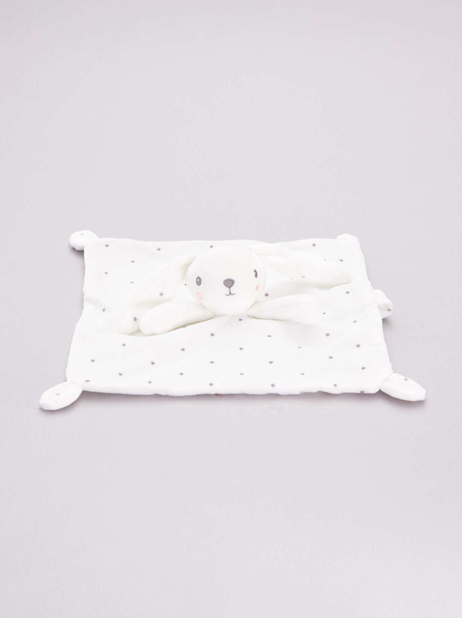 Doudou velours - blanc