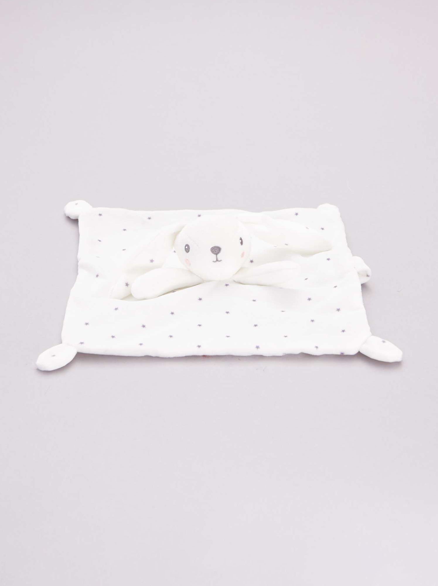 Doudou velours - blanc