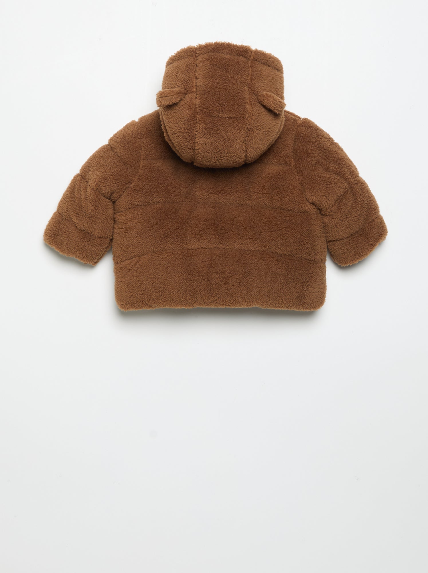 Doudoune à capuche avec oreilles - Marron