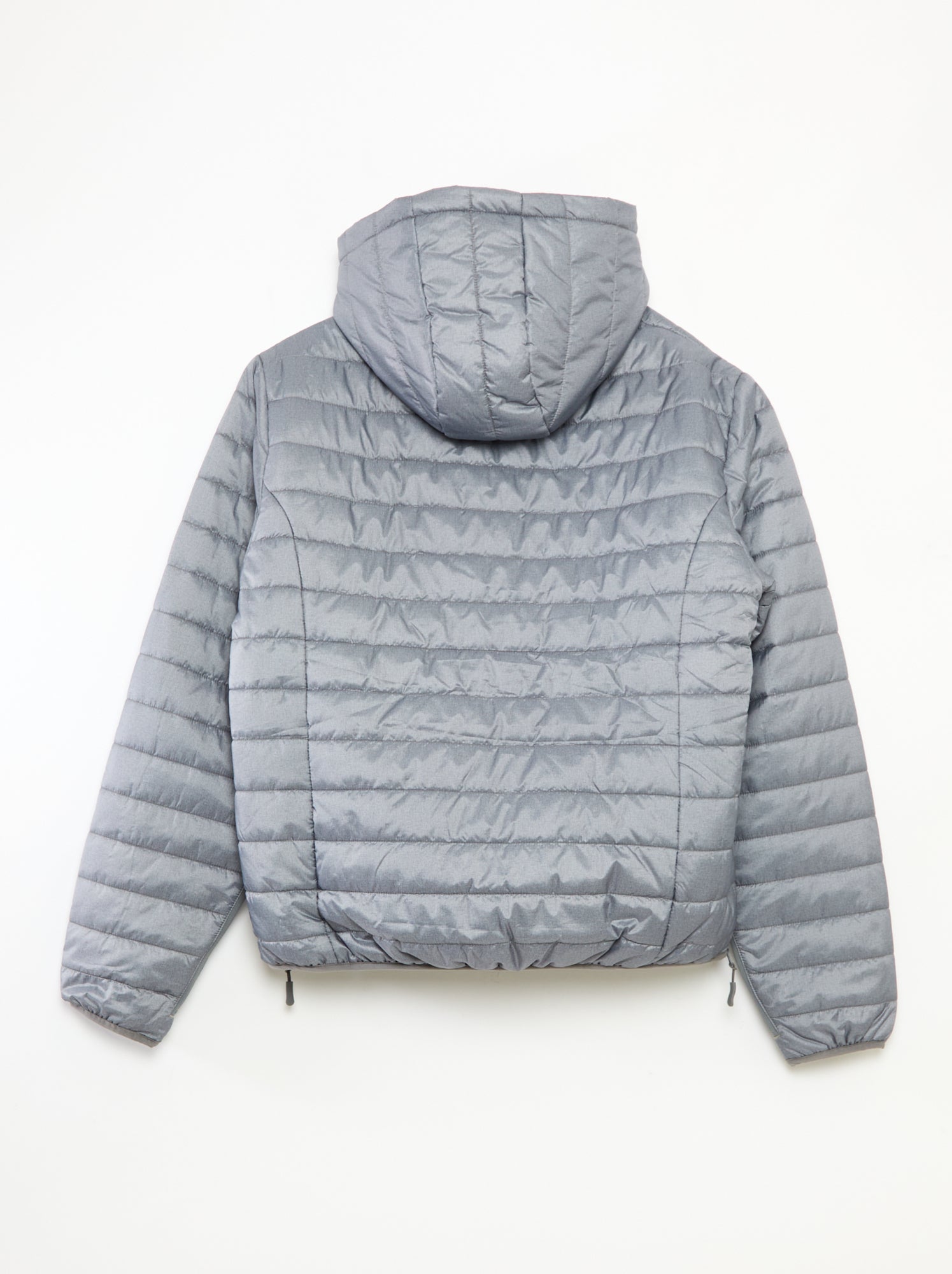 Doudoune à capuche matelassée - Gris