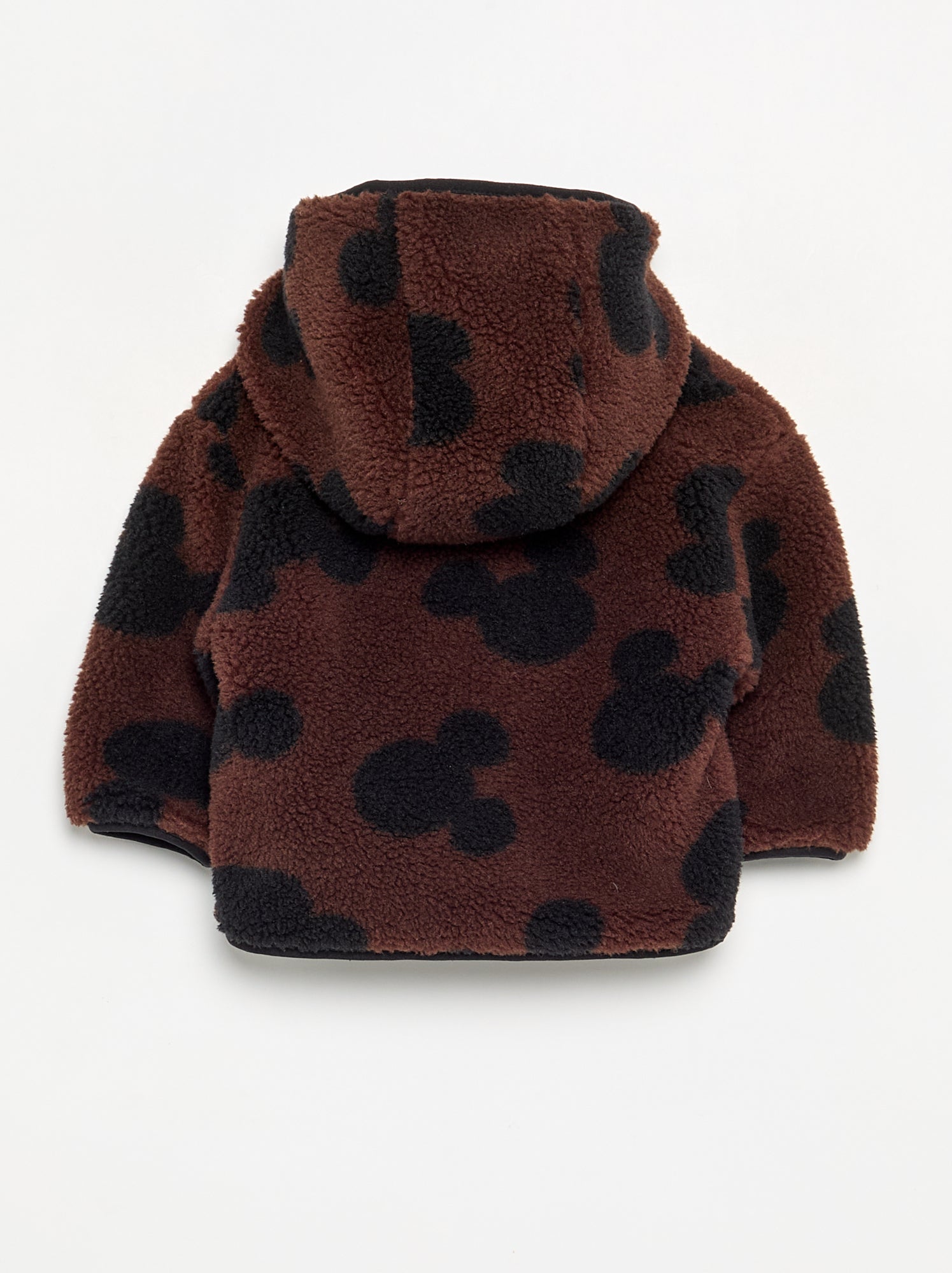 Doudoune 'Disney' 'Mickey' effet moutonné - Marron