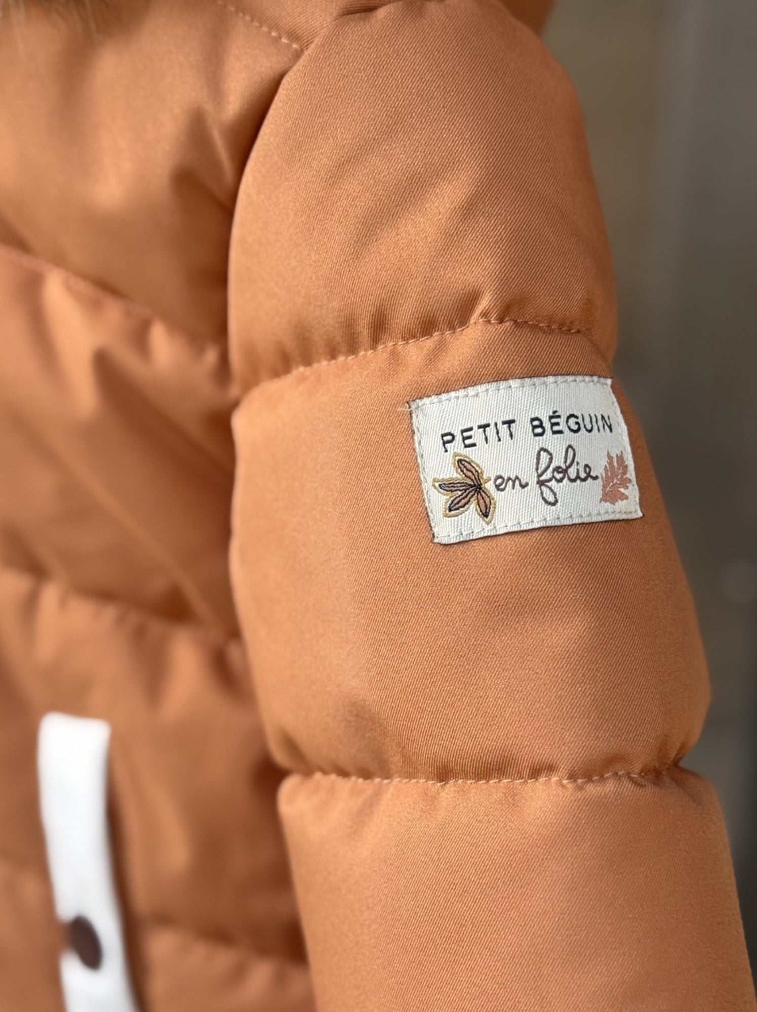 Doudoune enfant imperméable doublée sherpa avec capuche chincha - Camel