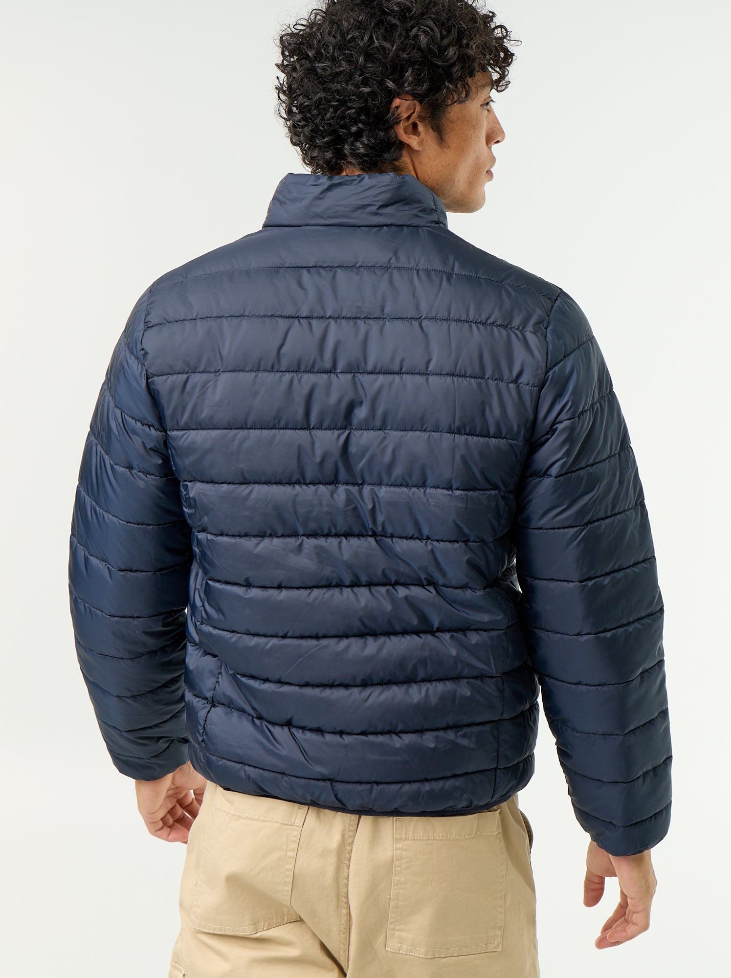 Doudoune légère avec ouverture zippée - Bleu