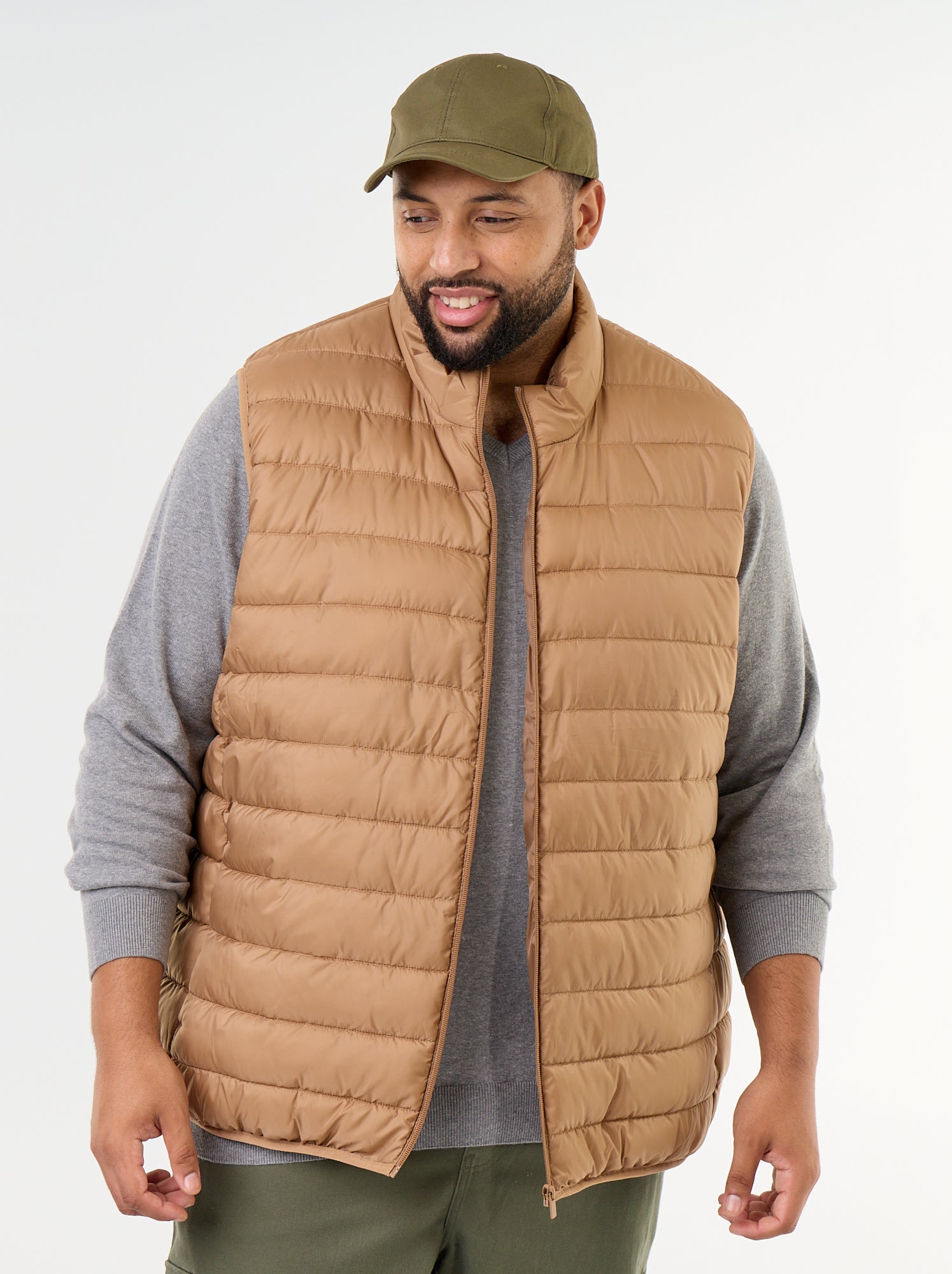 Doudoune légère sans manches - Beige